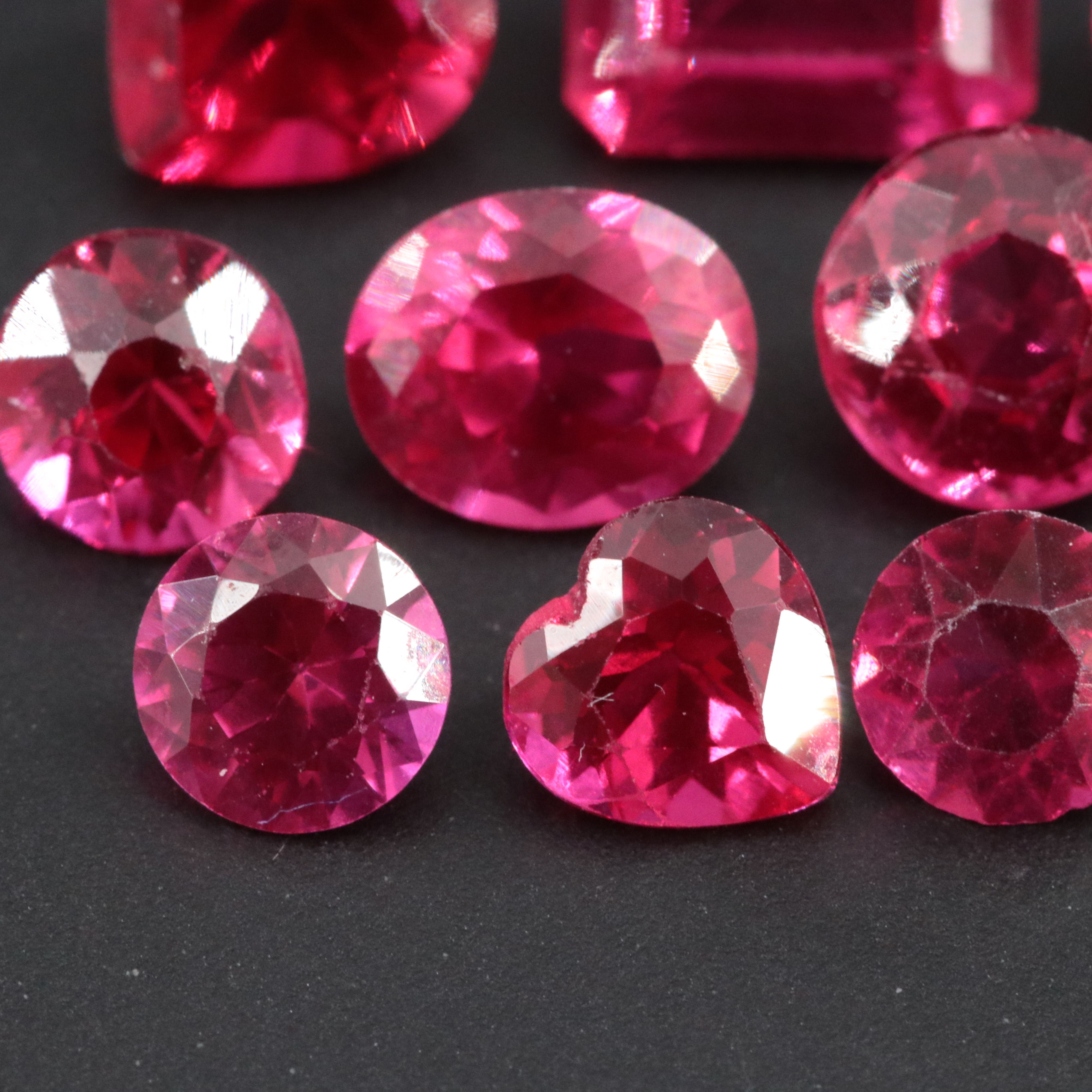 Loose 8.05 CTW Lab Grown Rubies