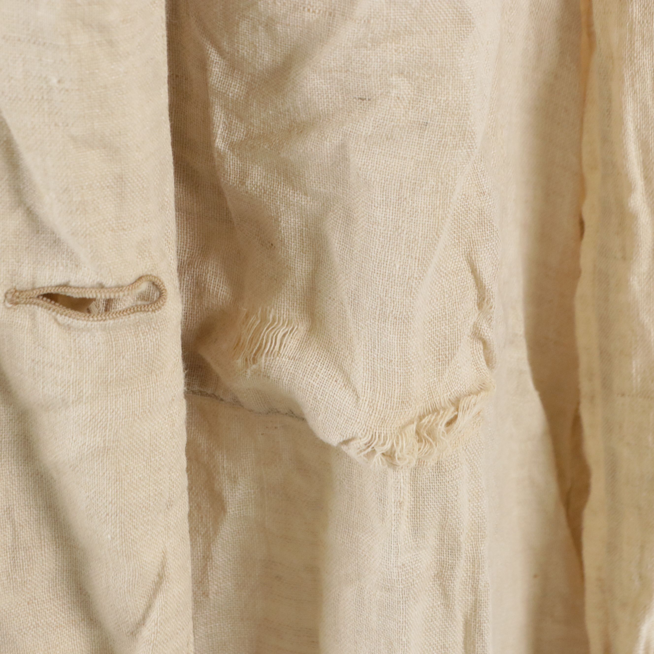 Unisex Double-Breasted Motoring Duster Coat in Linen, 1920s