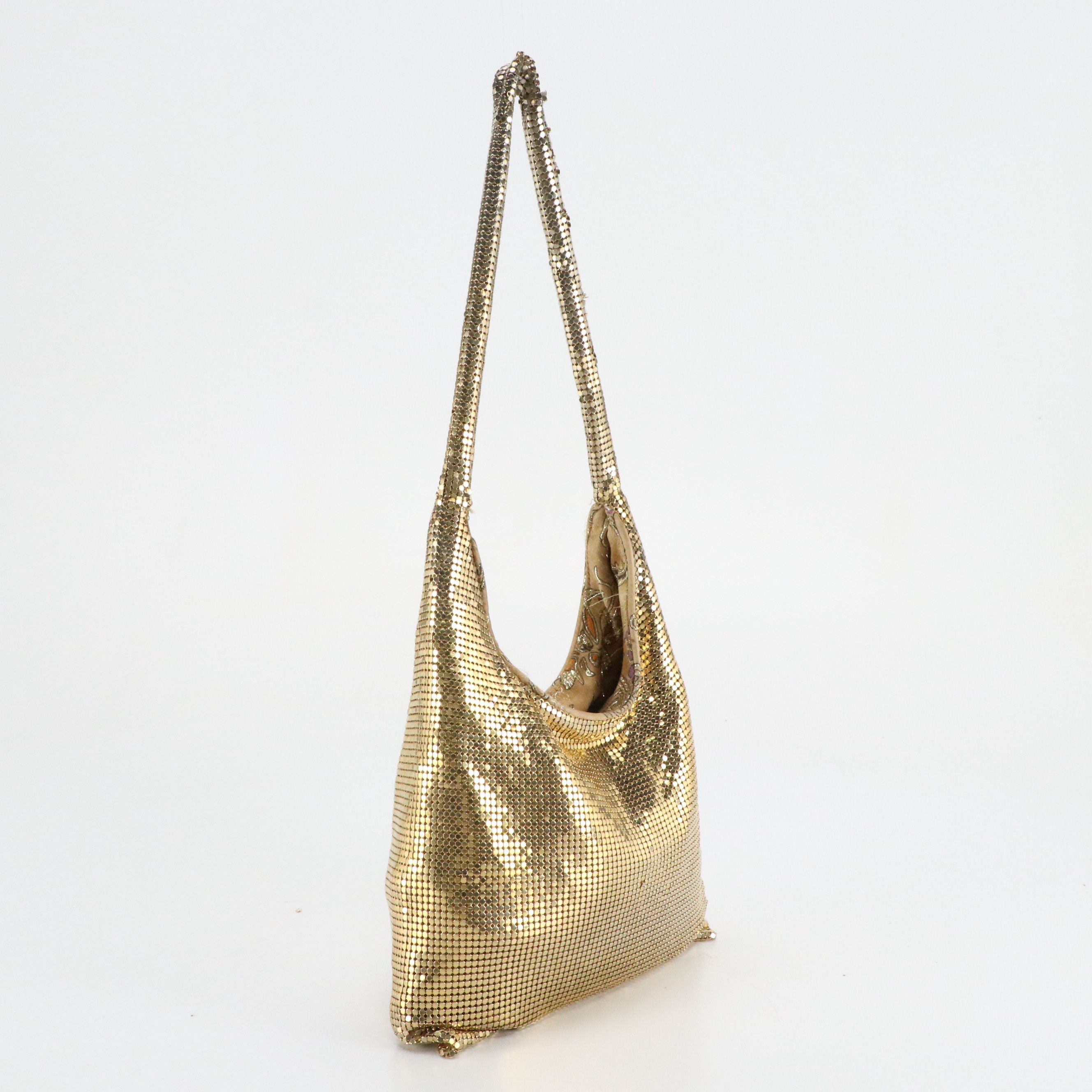 Malini Sulaika Gold Tone Mesh Bag and Thomas Wylde Chain Link Belt