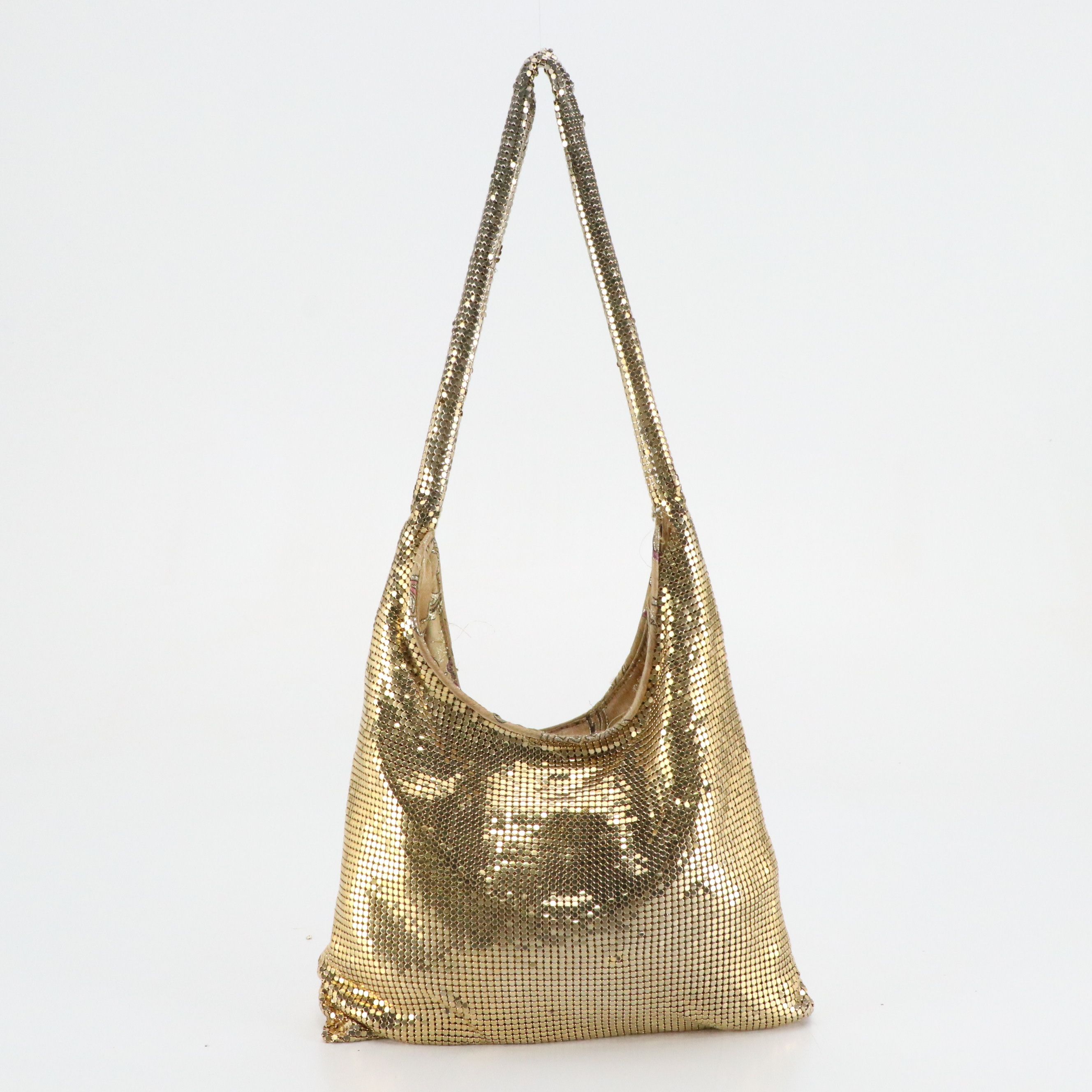 Malini Sulaika Gold Tone Mesh Bag and Thomas Wylde Chain Link Belt