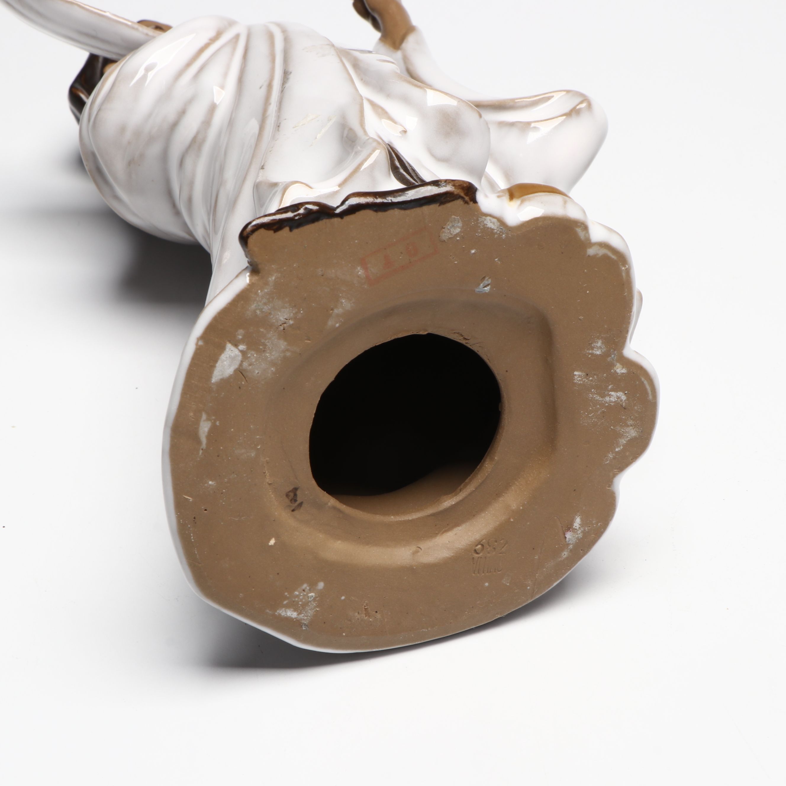 Chinese Republic Period Famille Rose Porcelain Vase, "Lan Caihe", Shiwan Figures