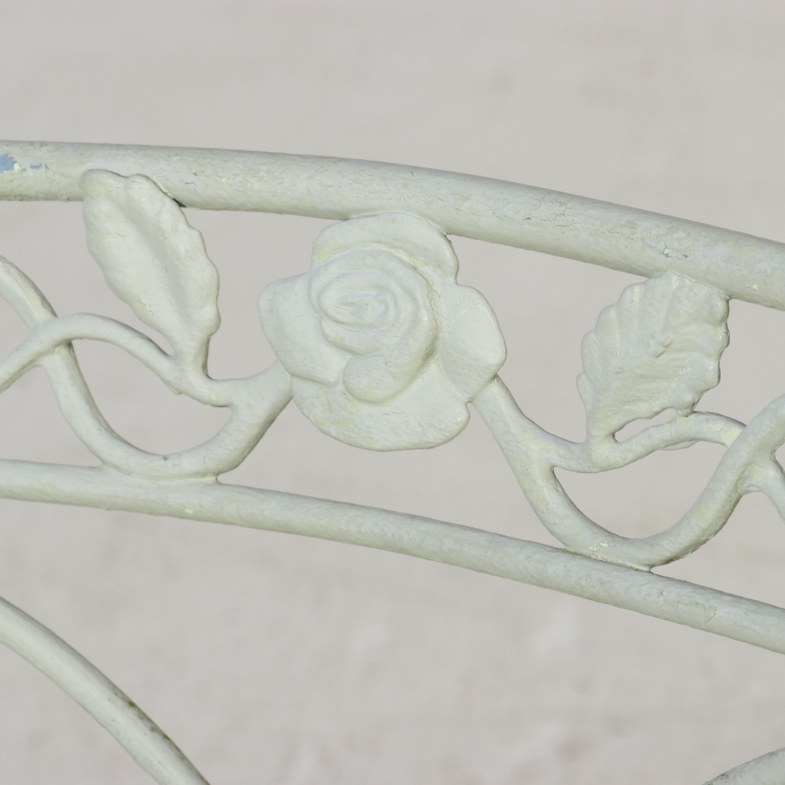 Green-Painted Wrought Iron Patio Lounge Furniture, Late 20th Century