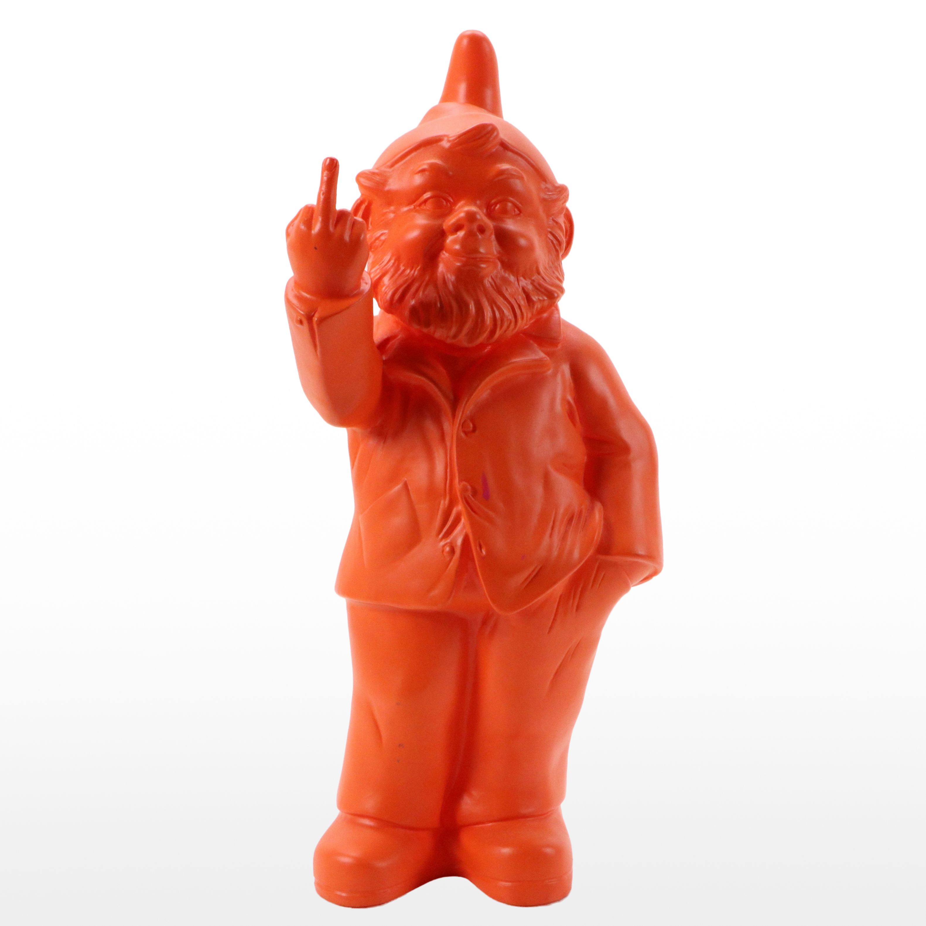 Ottmar Hörl Plastic Sculpture "Middle Finger Gnome," Late 20th/21st Century