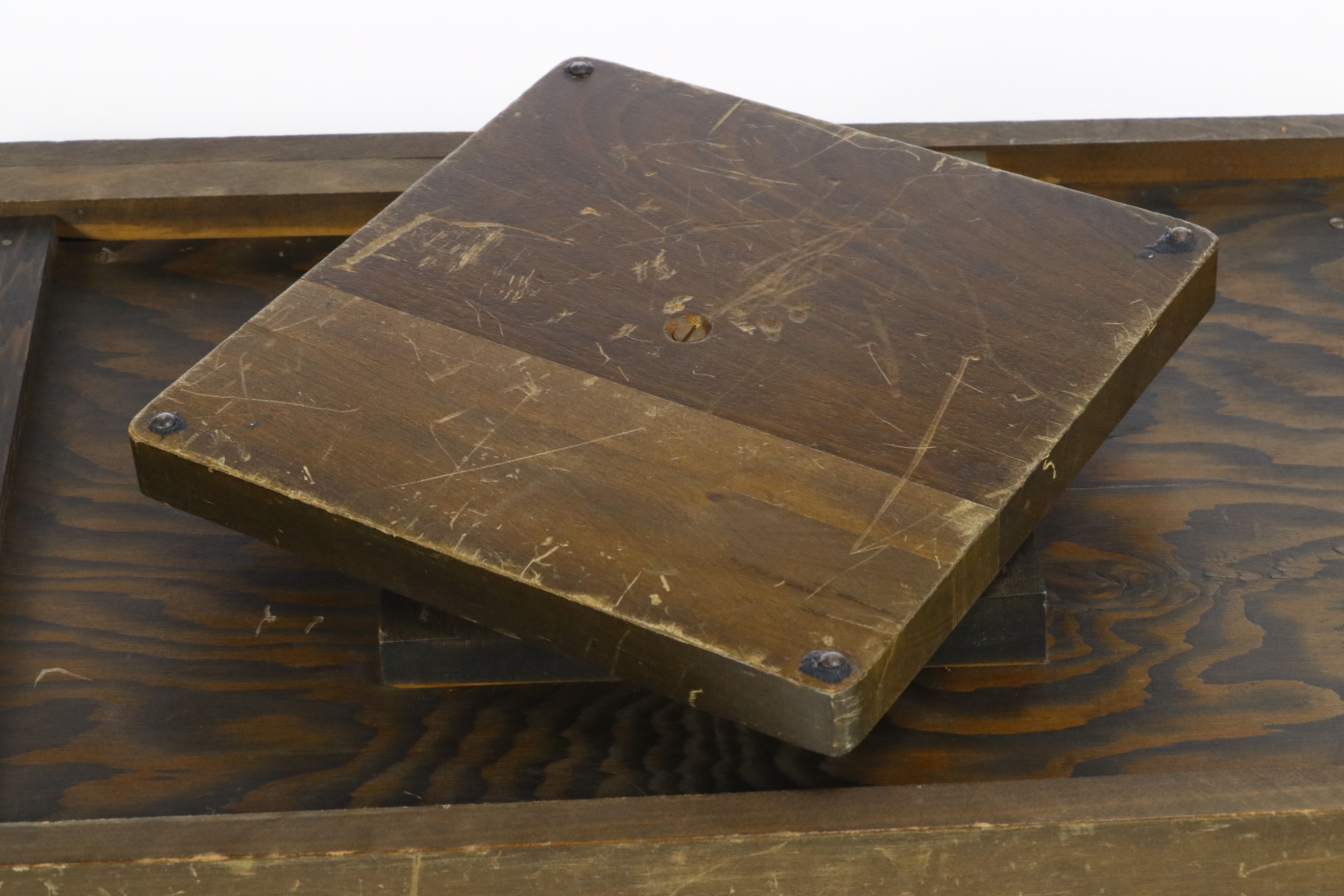 Vintage Wooden Spring-Loaded Bagatelle Game