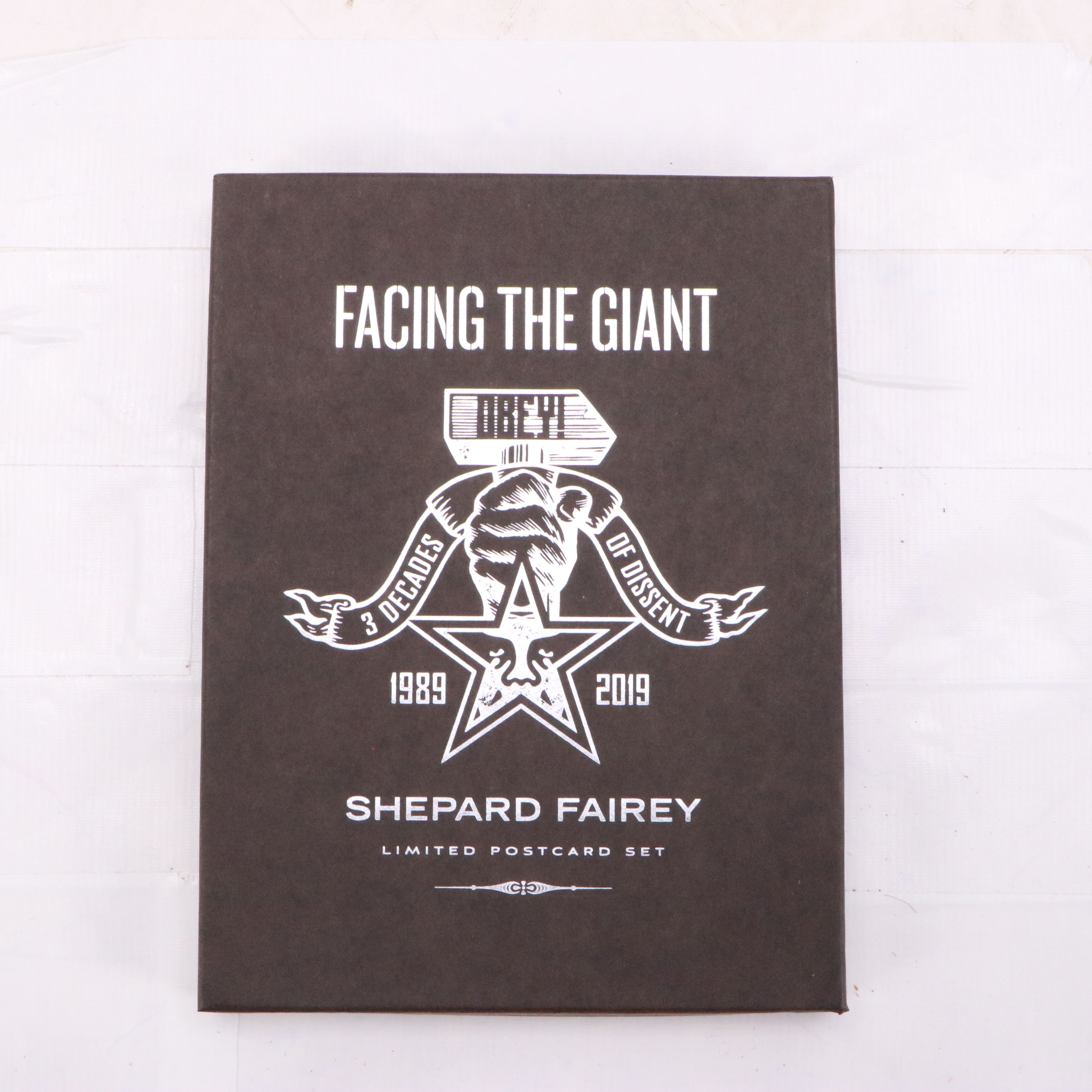 Shepard Fairey Limited Postcard Set "Facing the Giant," 2019