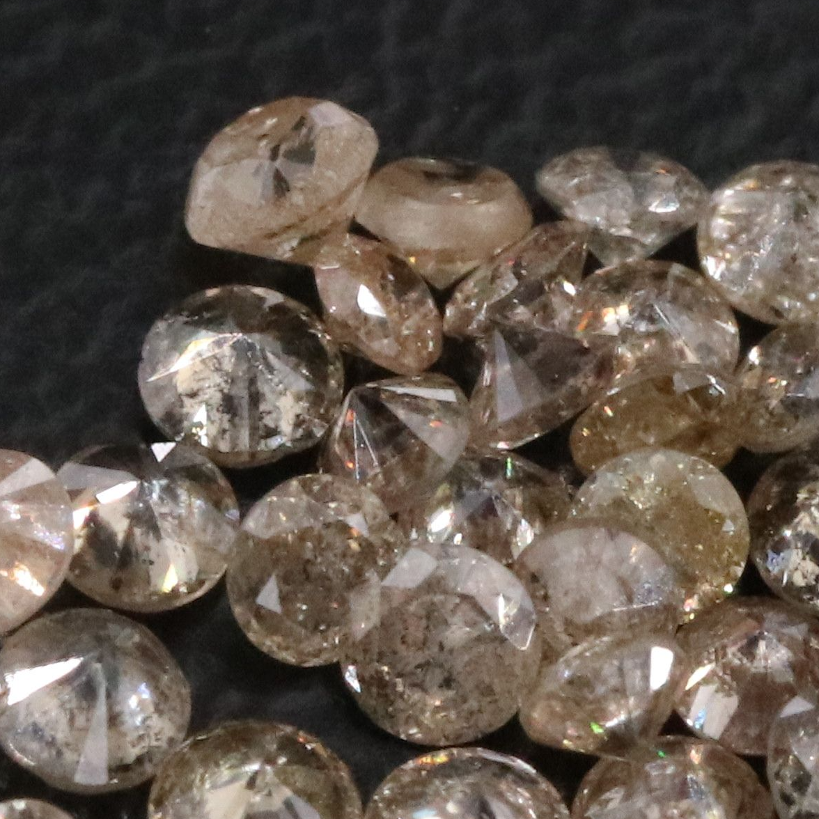 Loose 1.56 CTW Diamond Lot Including Fancy Brown