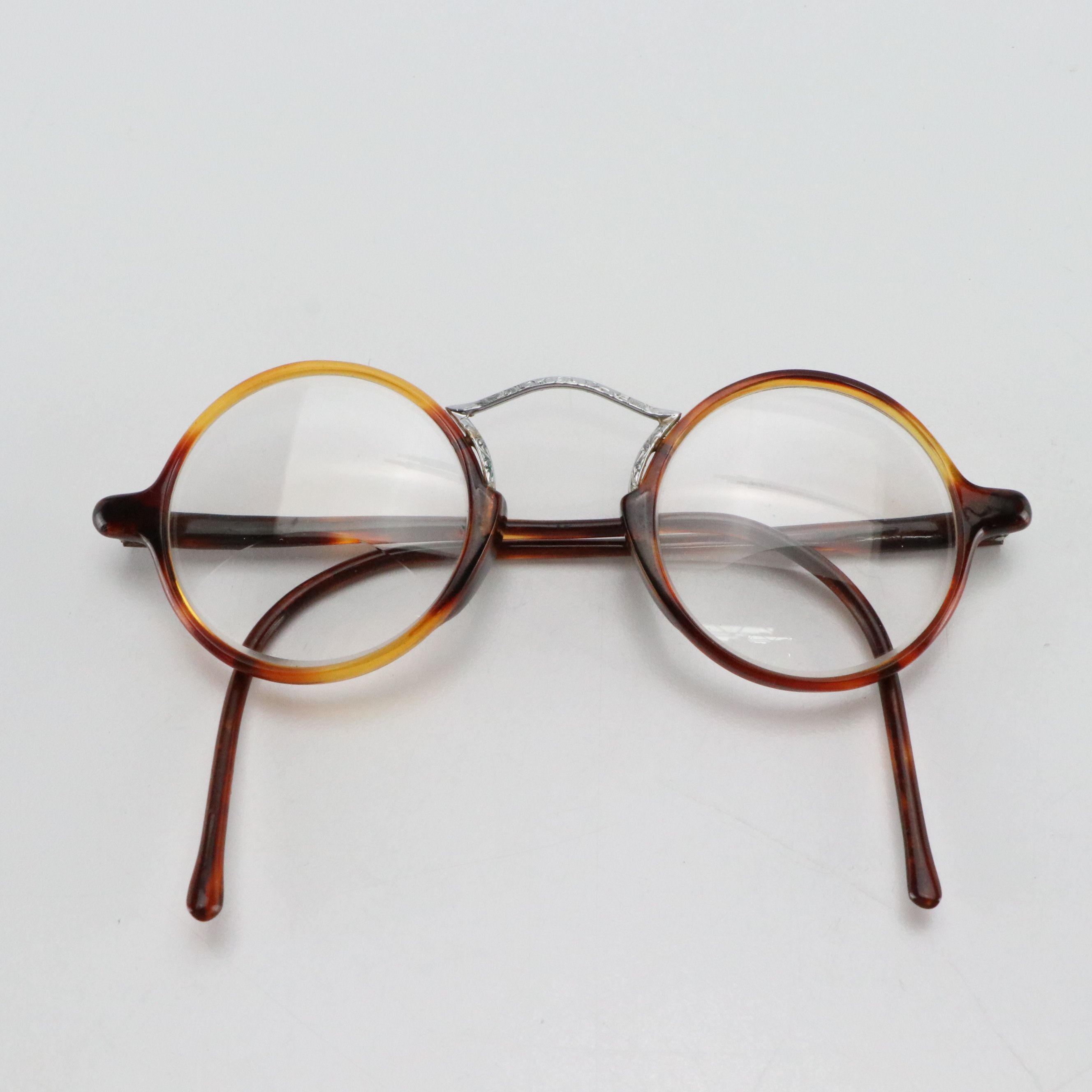 Round Bifocal Havana Eyeglasses