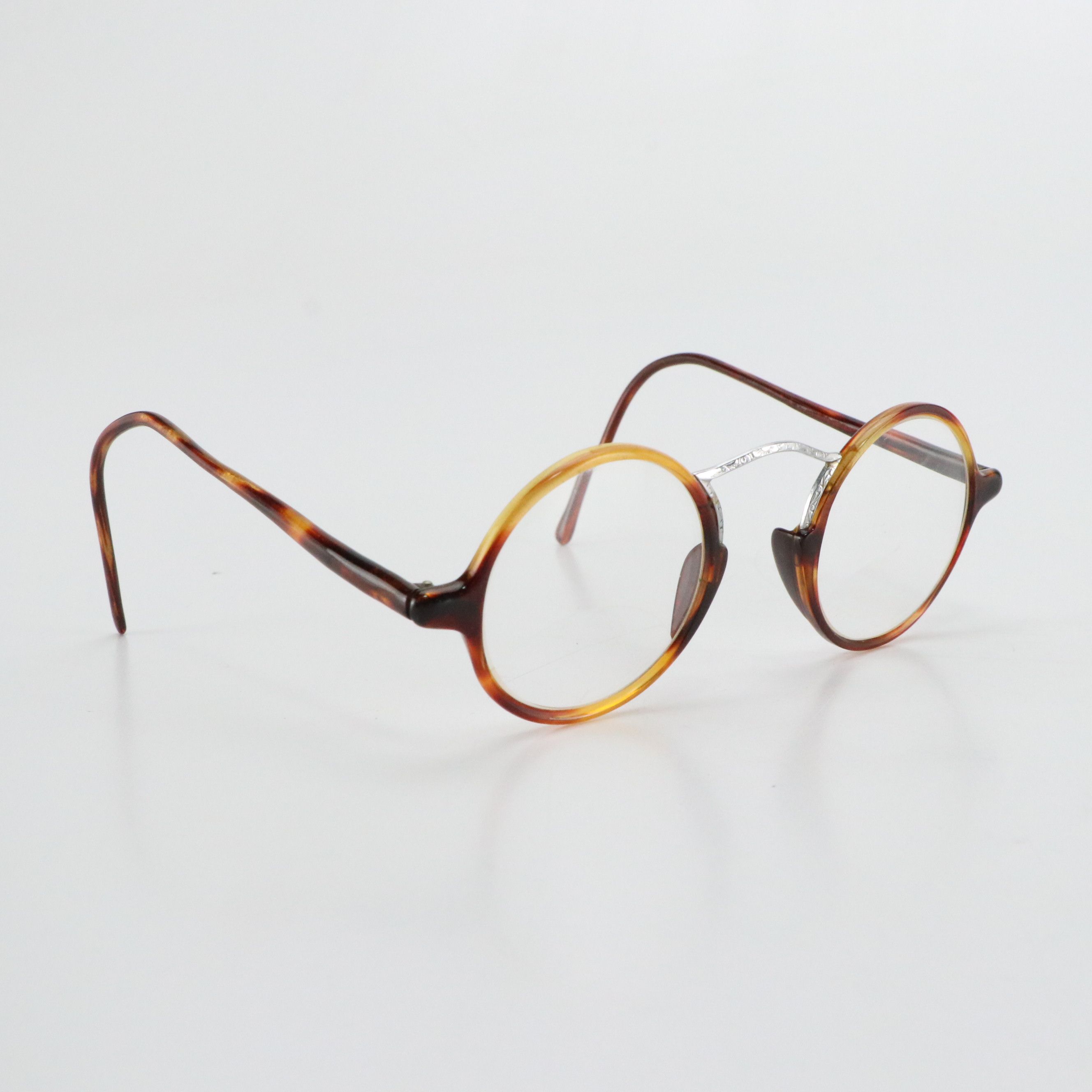 Round Bifocal Havana Eyeglasses