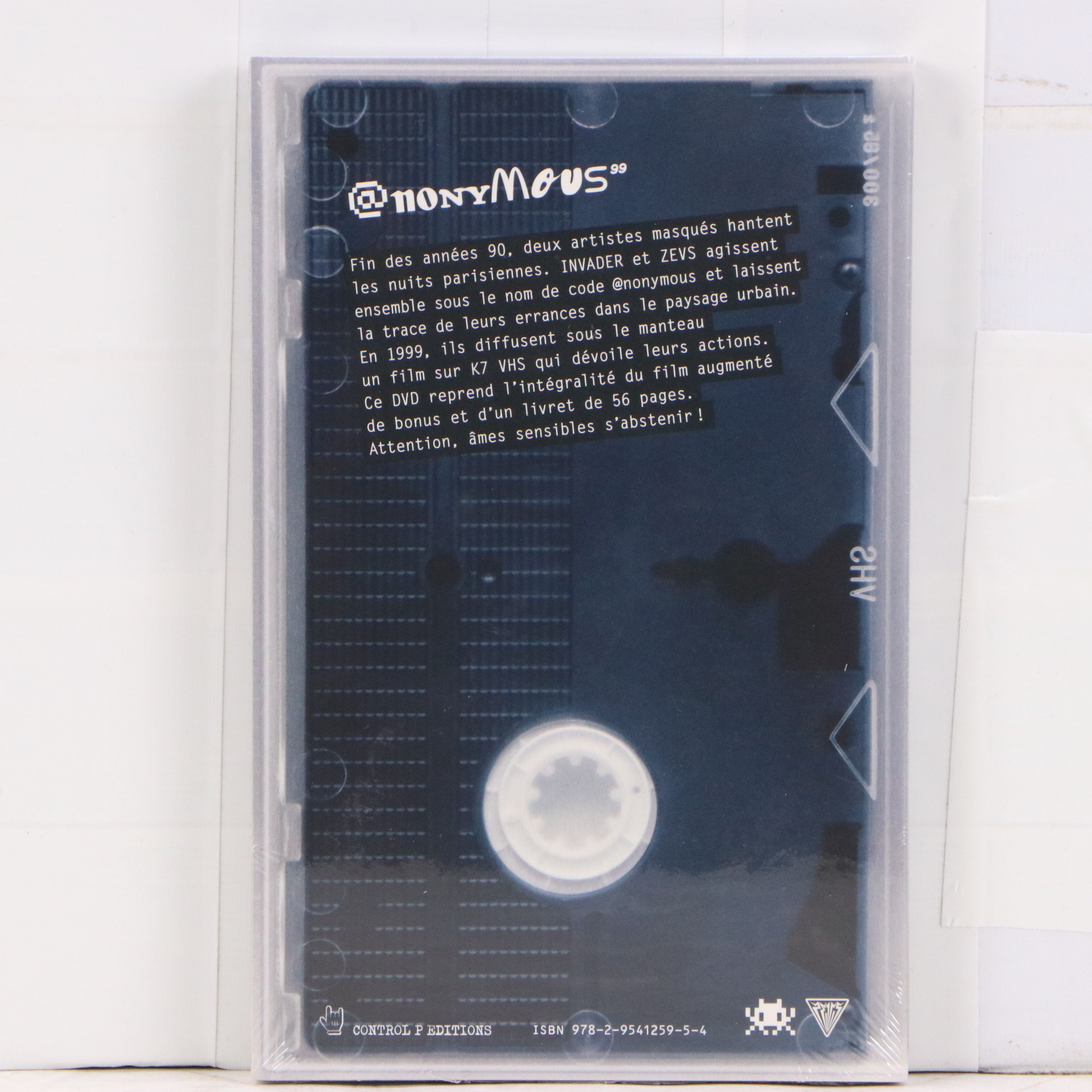 Invader x Zevs Limited Edition DVD "Hello My Name is @nonymous," 2019