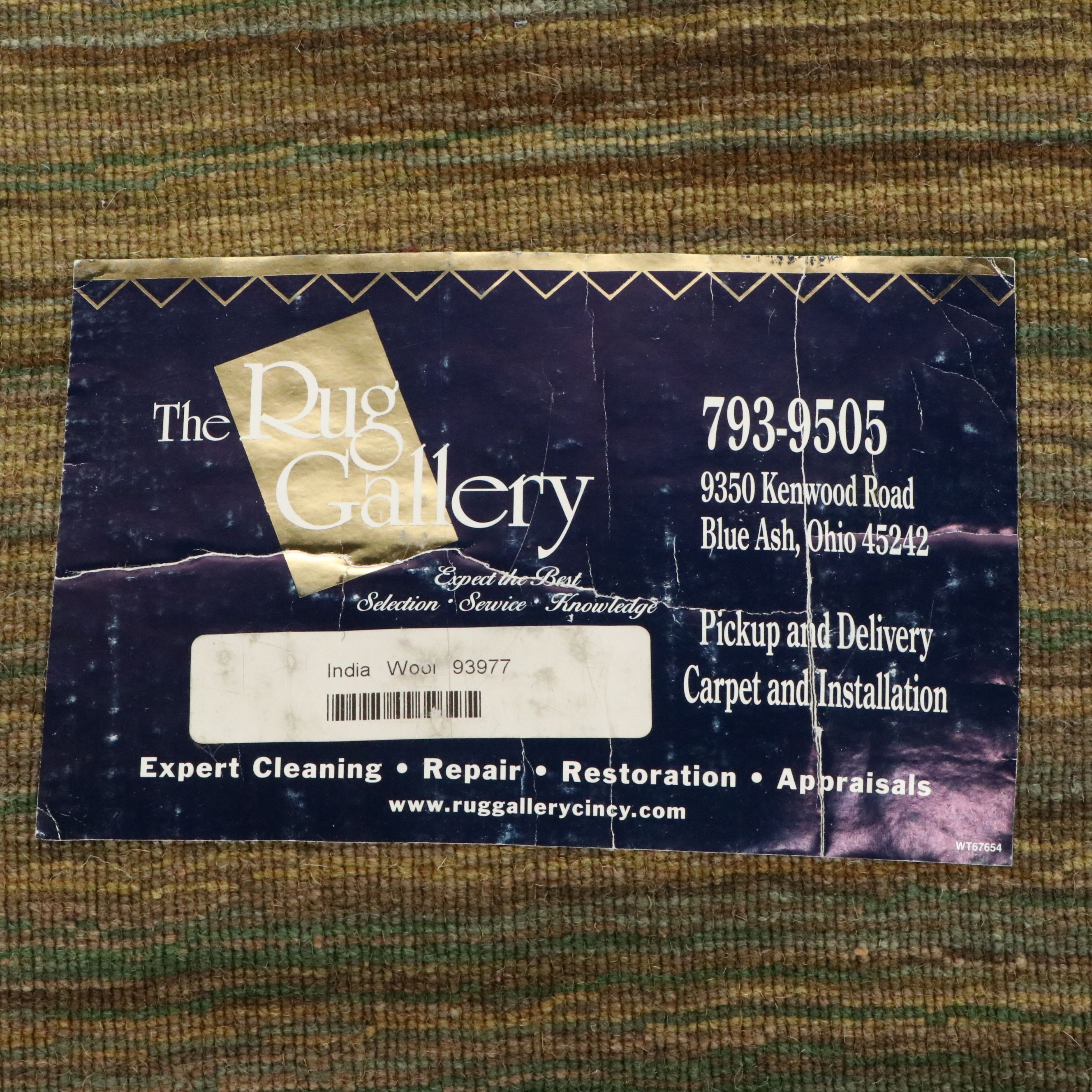 5'1 x 7'7 Hand-Knotted The Rug Gallery Contemporary Indian Area Rug