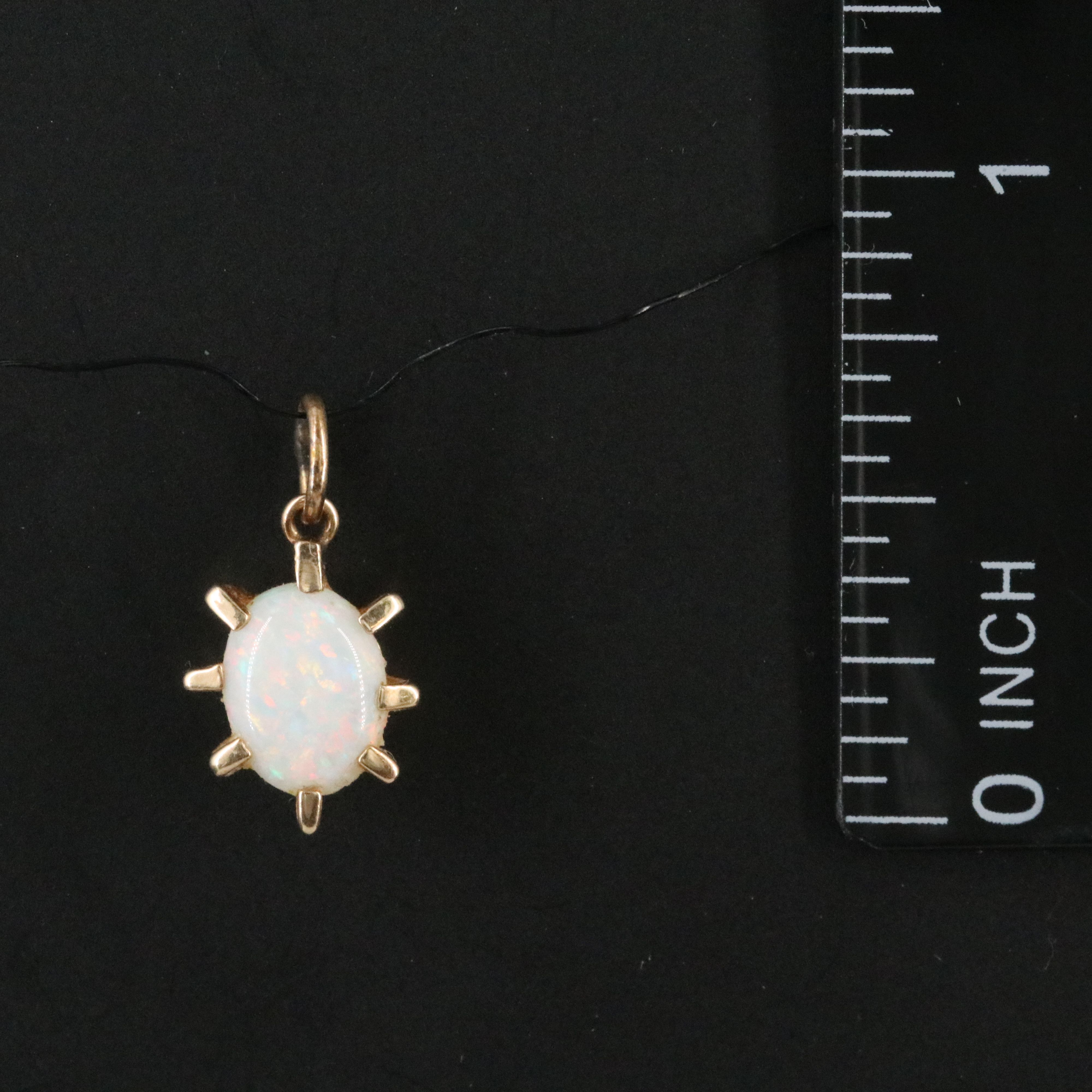 14K Opal Pendant