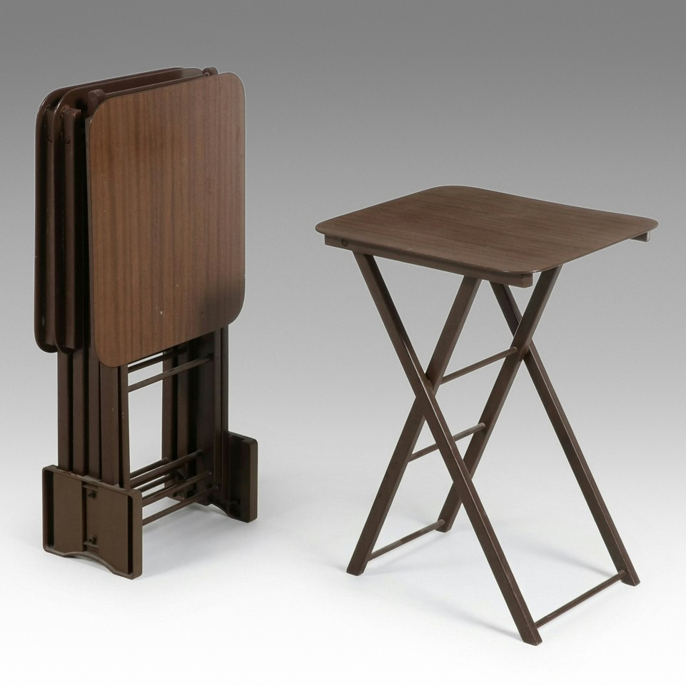 Set of Four Artex Folding TV Tray Tables
