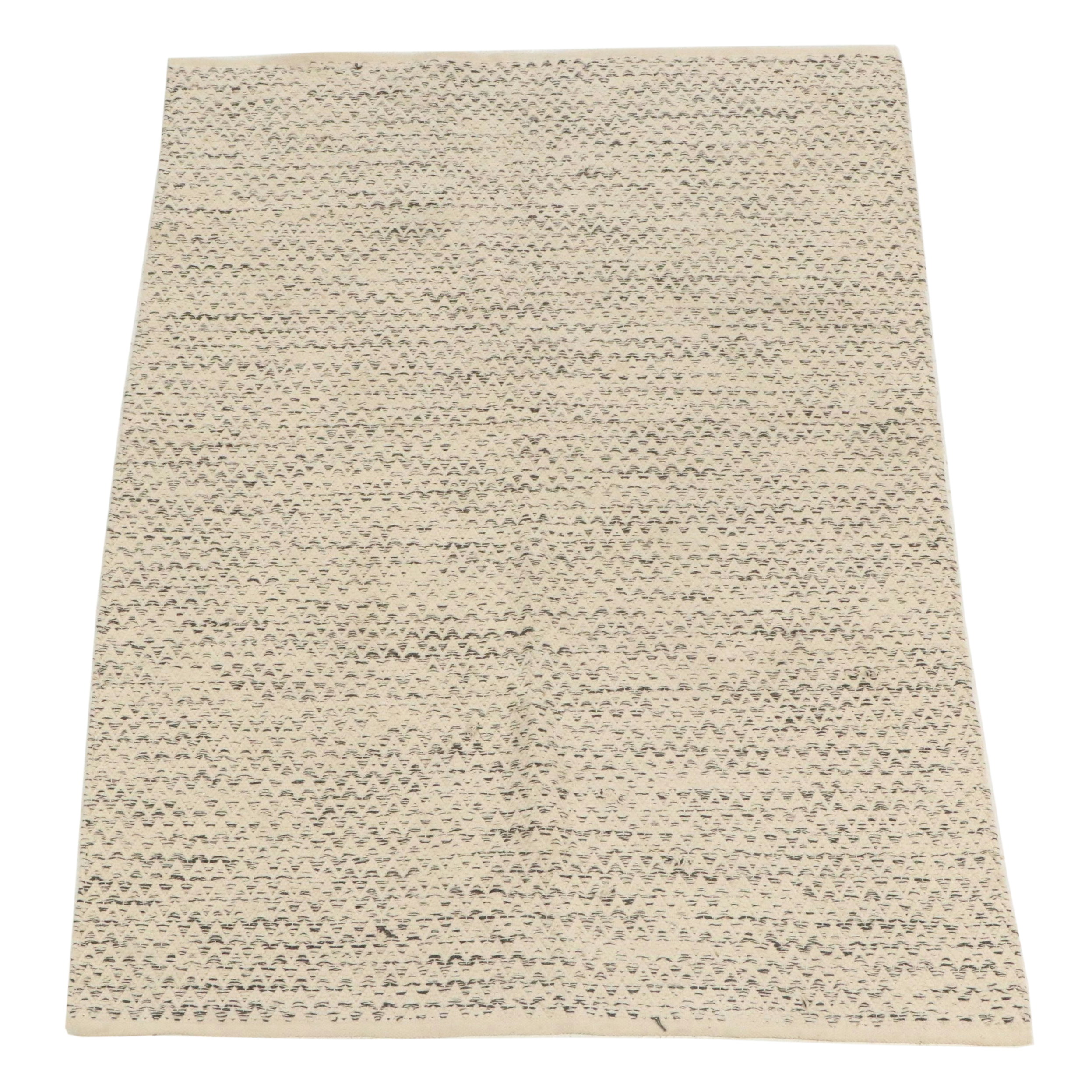 4'10 x 6'9 Machine Made Patina Vie "Casual Collection" Geometric Cotton Area Rug