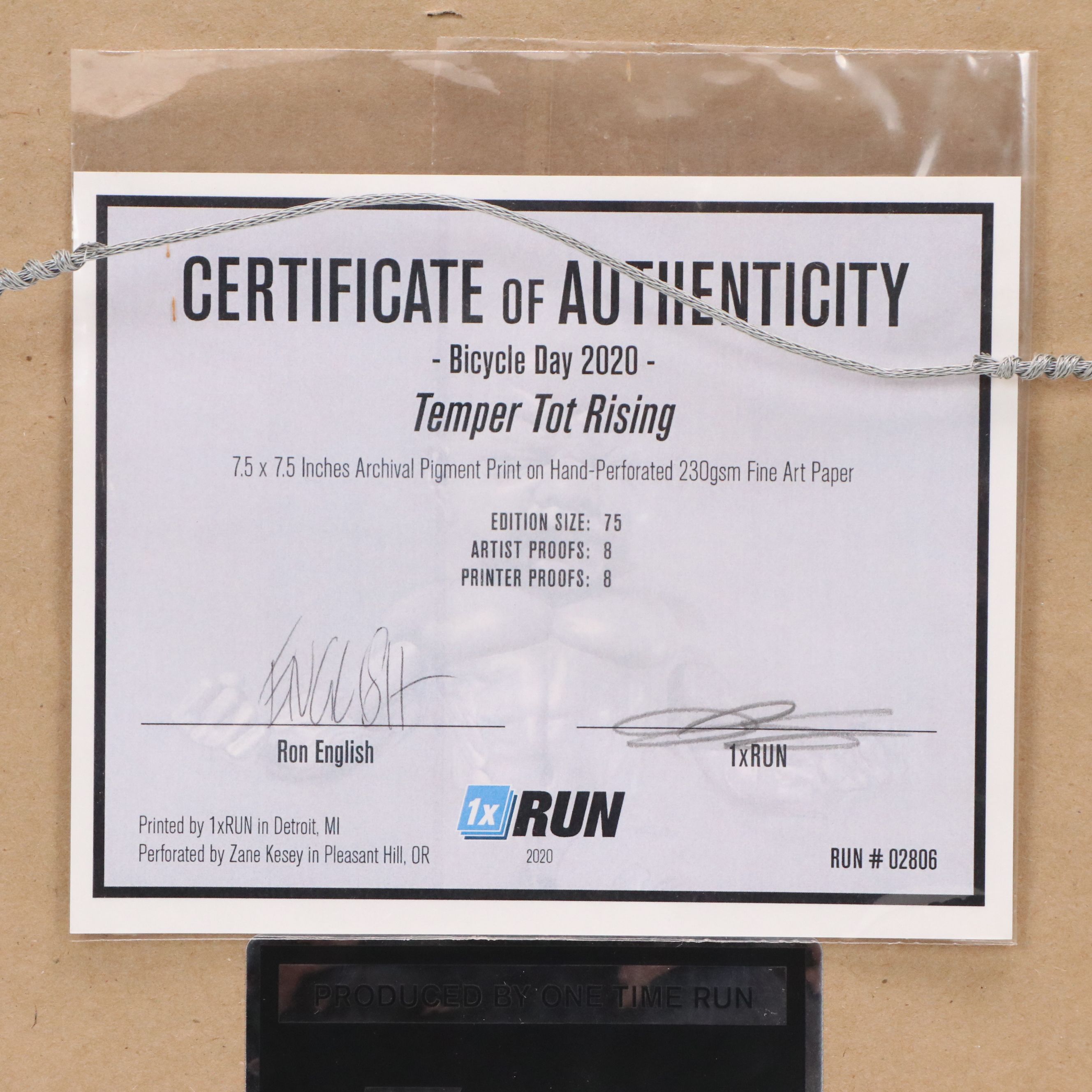 Ron English Digital Print "Temper Tot Rising," 2020