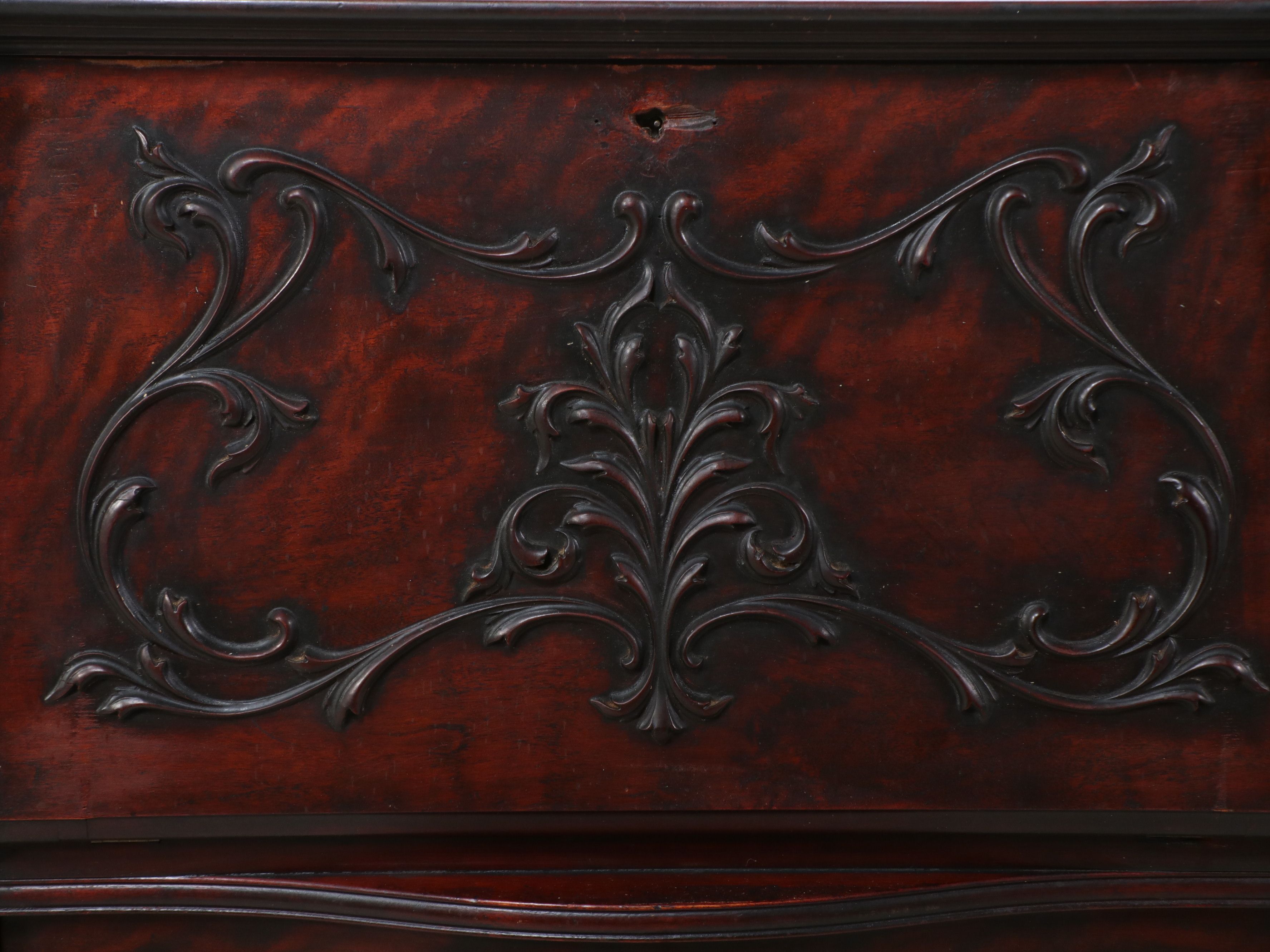 Edwardian Style Mahogany Side-by-Side Secretary, Early 20th Century
