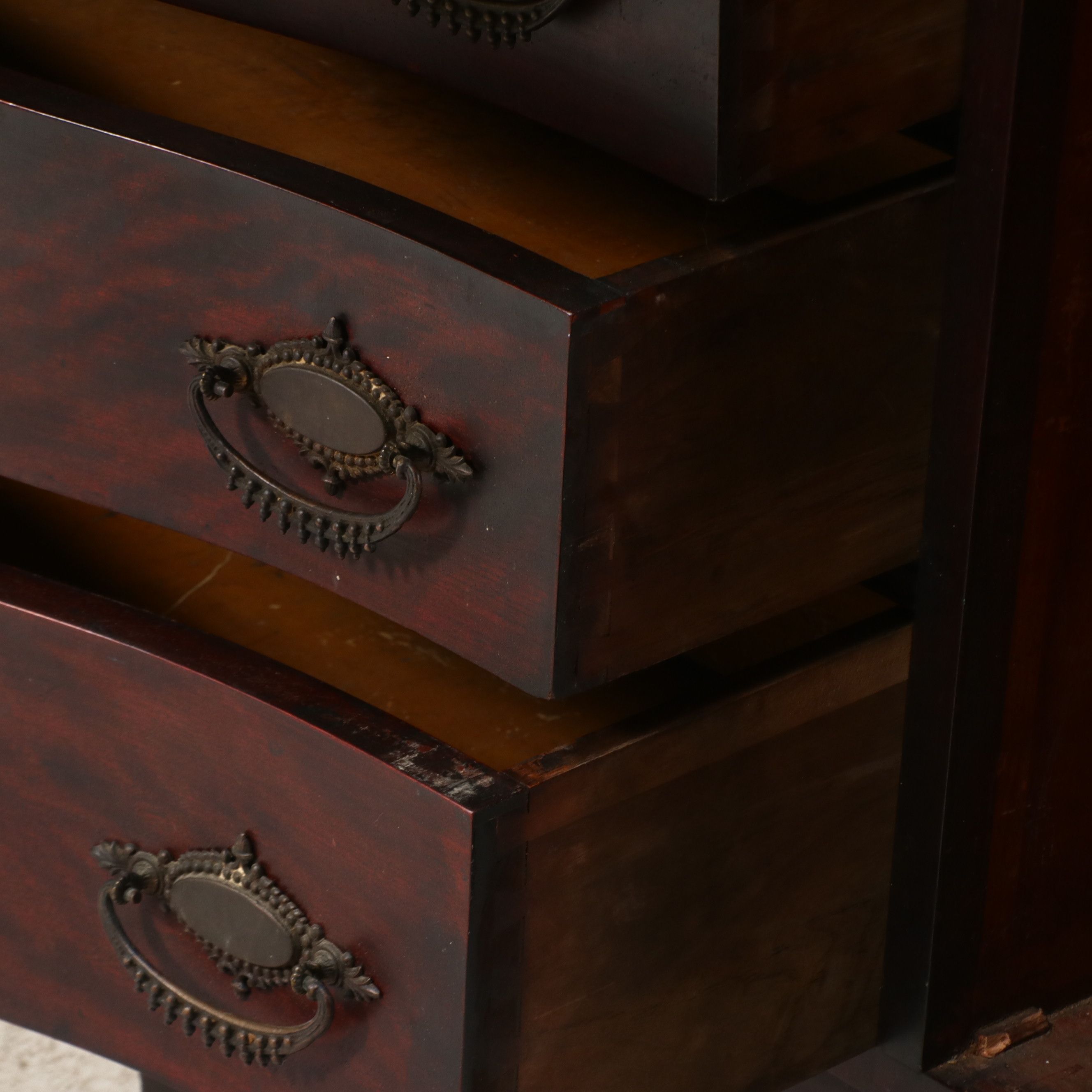 Edwardian Style Mahogany Side-by-Side Secretary, Early 20th Century