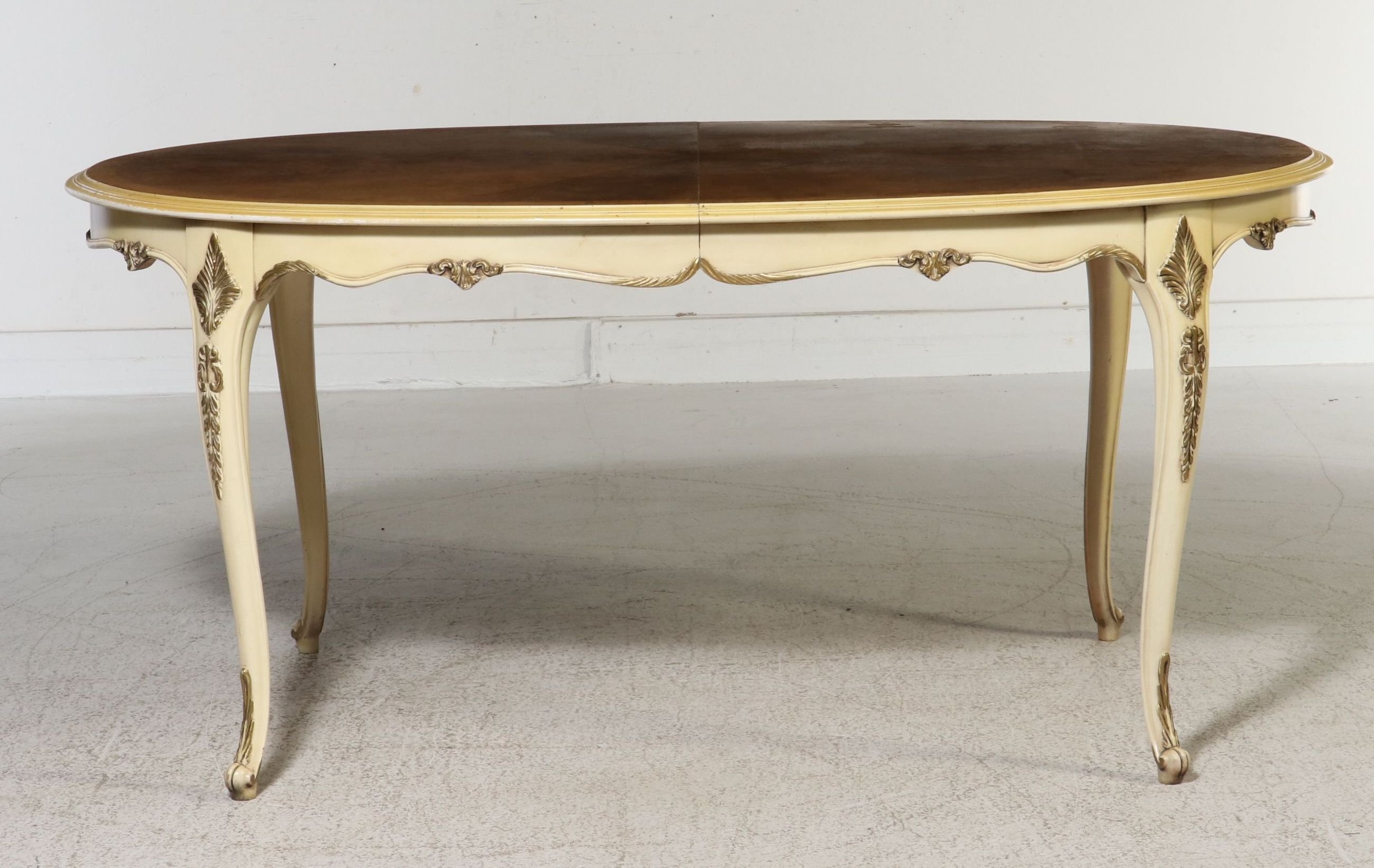 Seven-Piece French Provincial Style Dining Suite with Balloon-Back Chairs