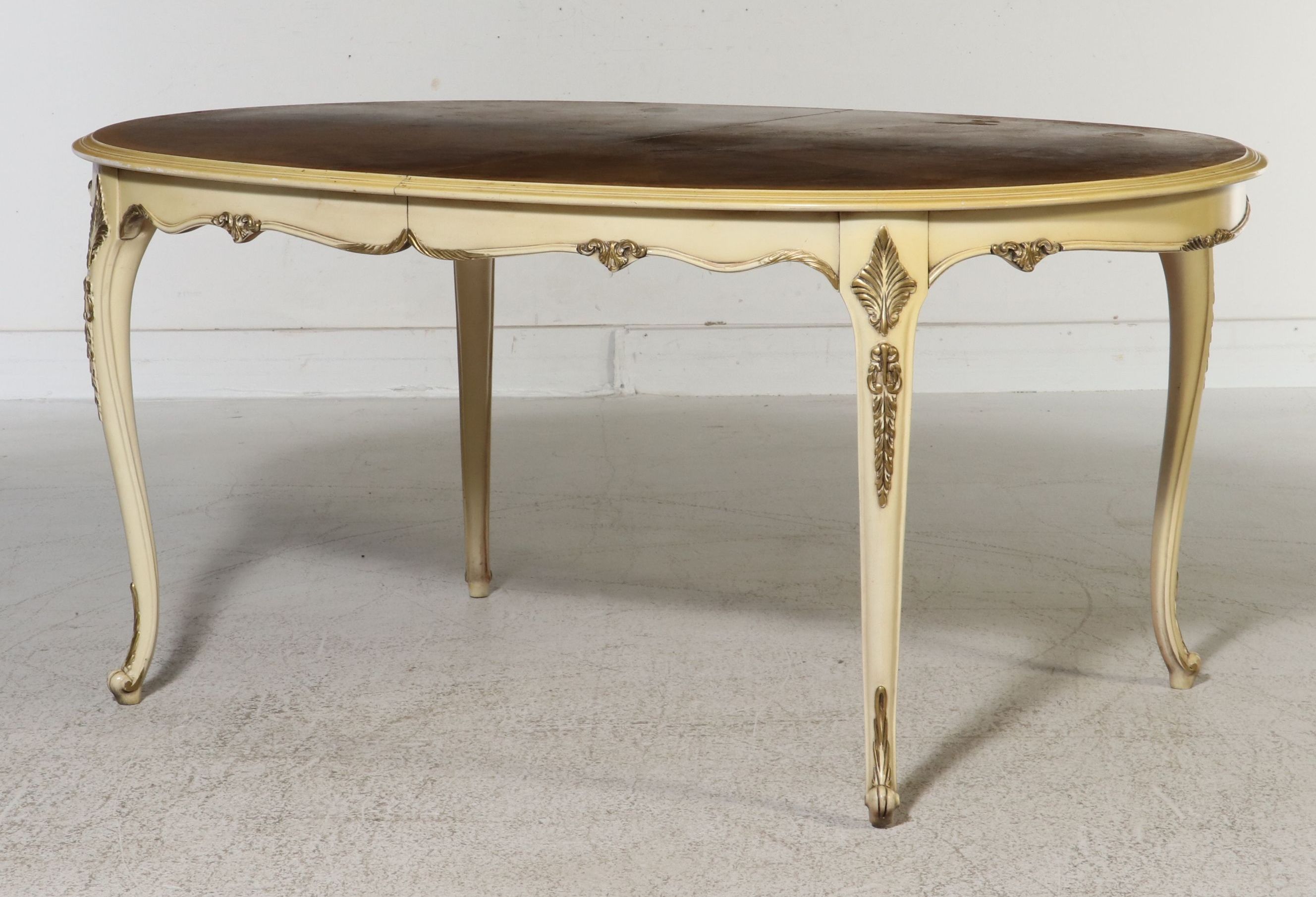 Seven-Piece French Provincial Style Dining Suite with Balloon-Back Chairs