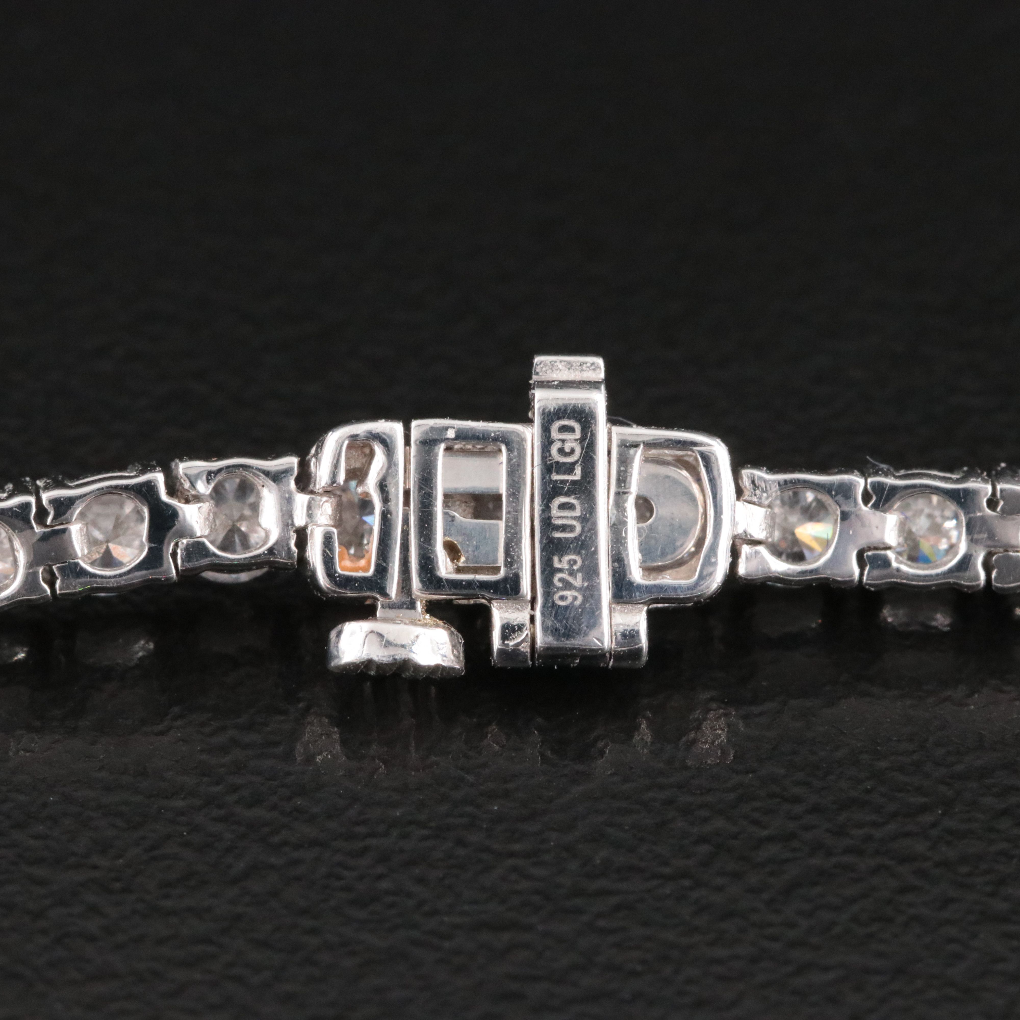 Sterling 5.00 CTW Lab Grown Diamond Line Bracelet