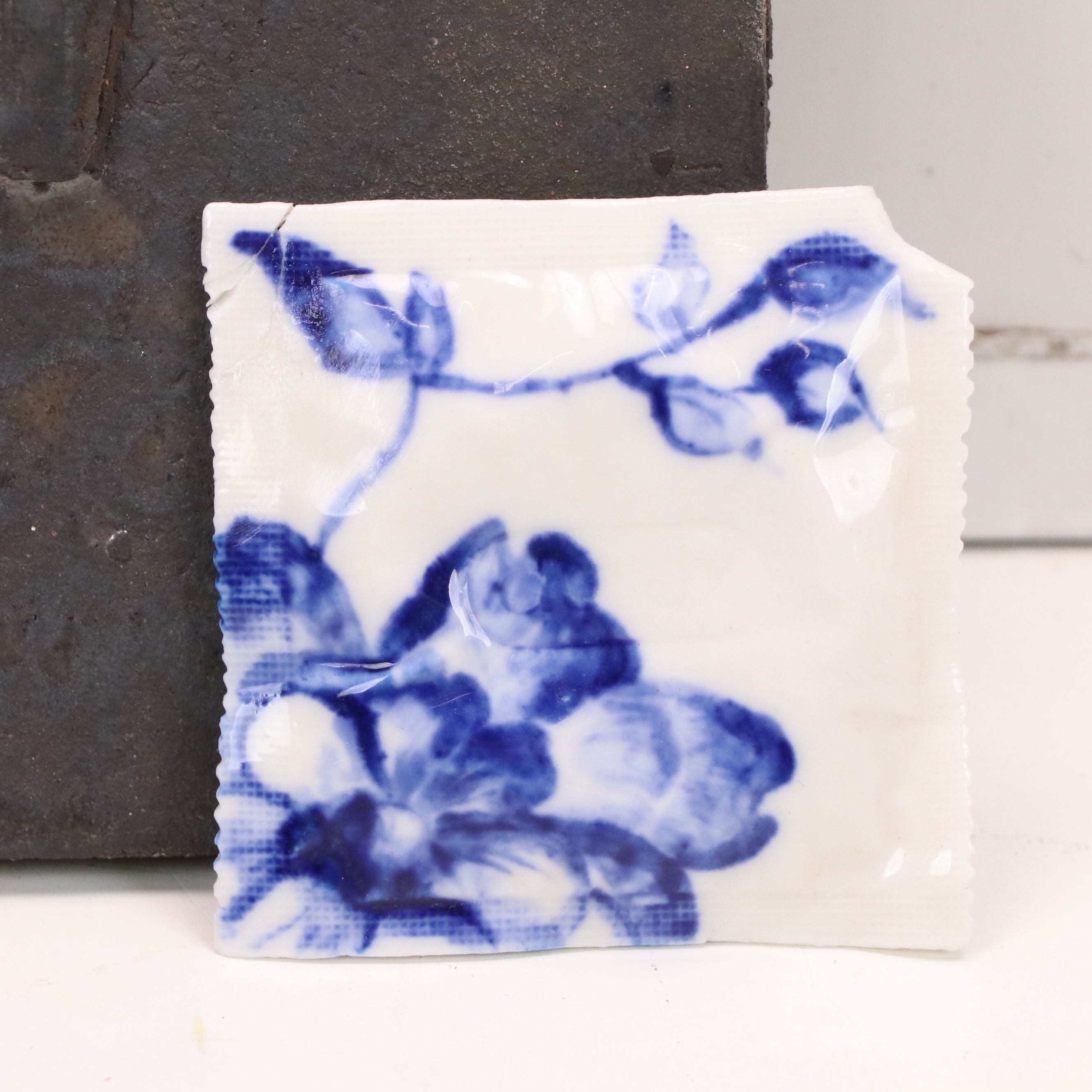 Cast Metal and Ceramic Pop Art Durex Wrapper Sculptures, 2022 - 2023