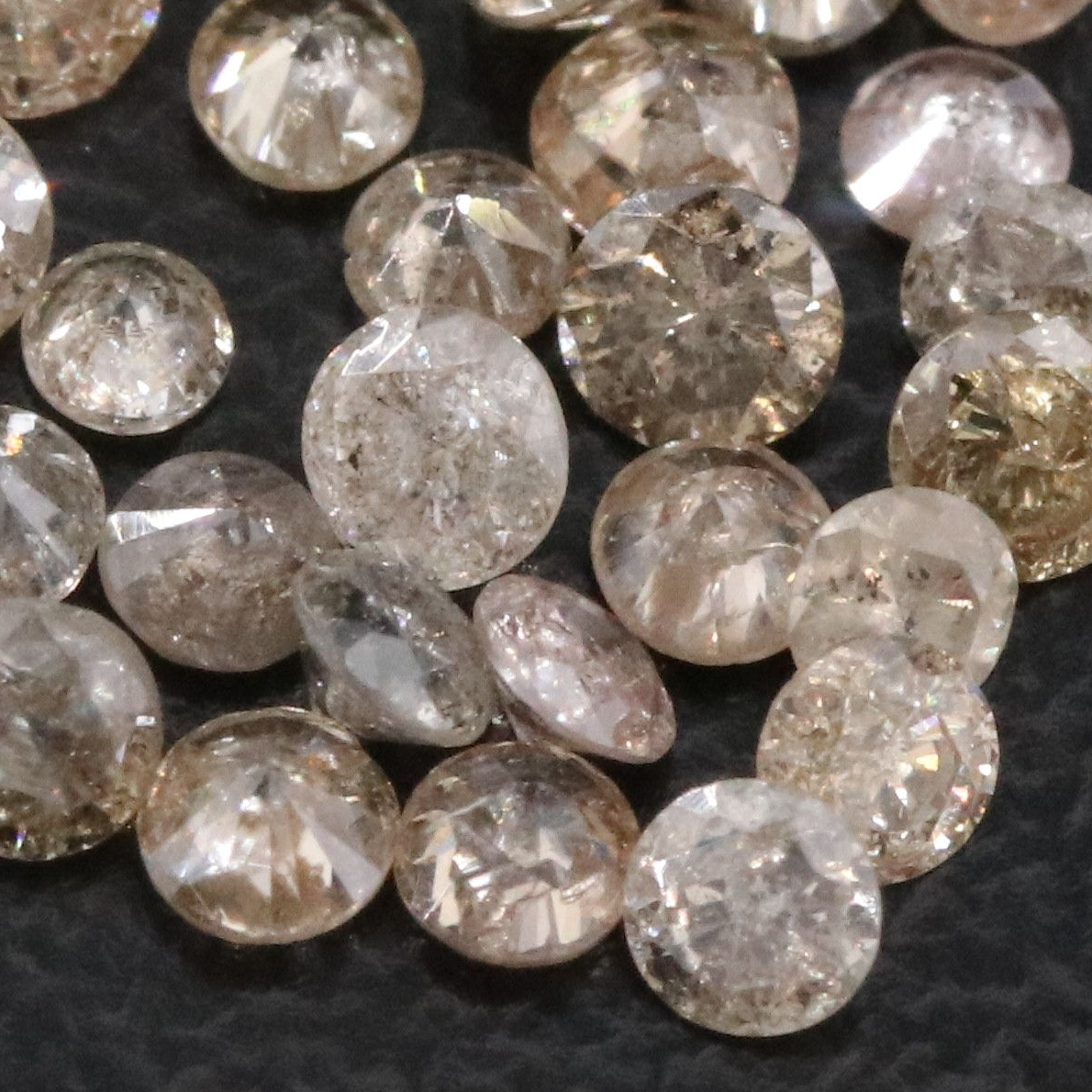 Loose 1.60 CTW Diamond Lot Including Fancy Brown