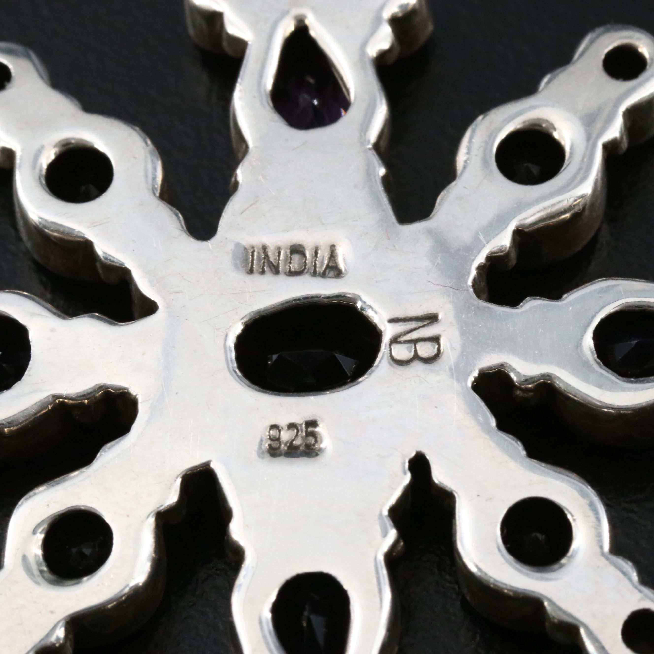 Nicky Butler Sterling Amethyst and Gemstone Pendant Necklace