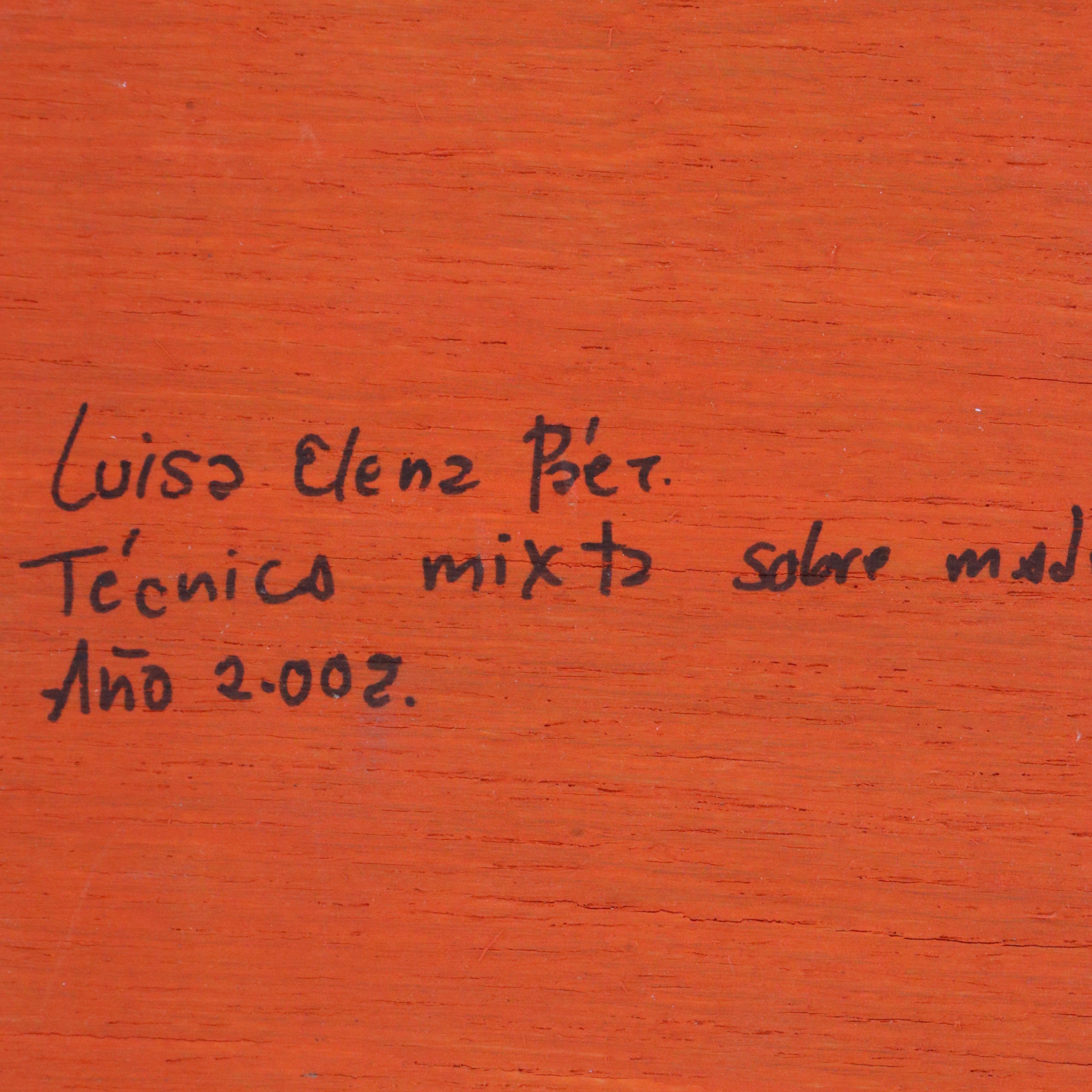 Luisa Elena Betancourt Abstract Mixed Media Painting, 2002