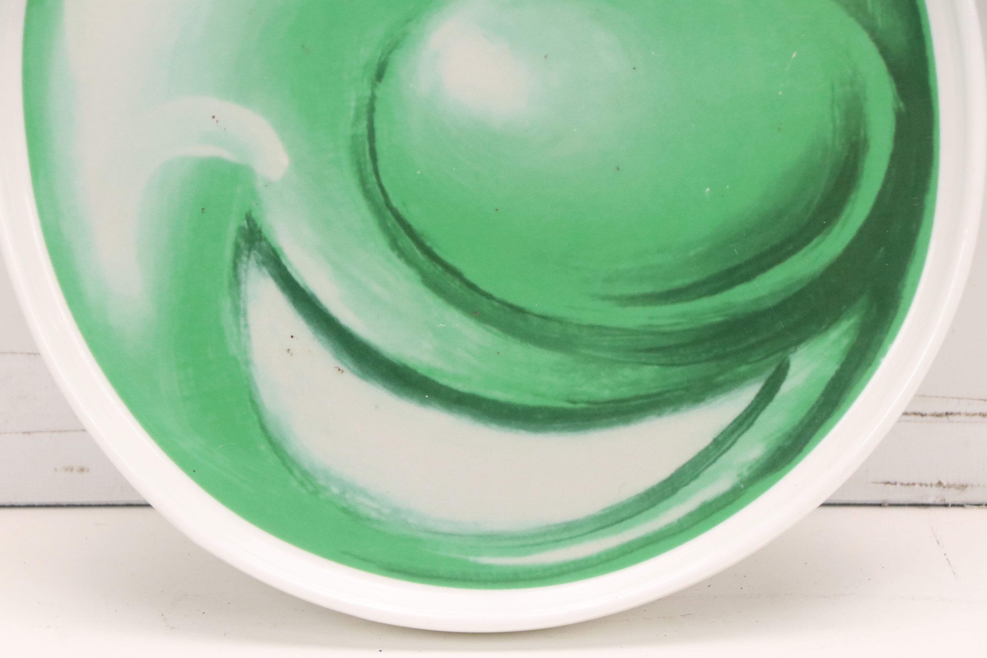 Kenny Scharf for The Hundreds Printed Ceramic Plate "Green Face," 2020