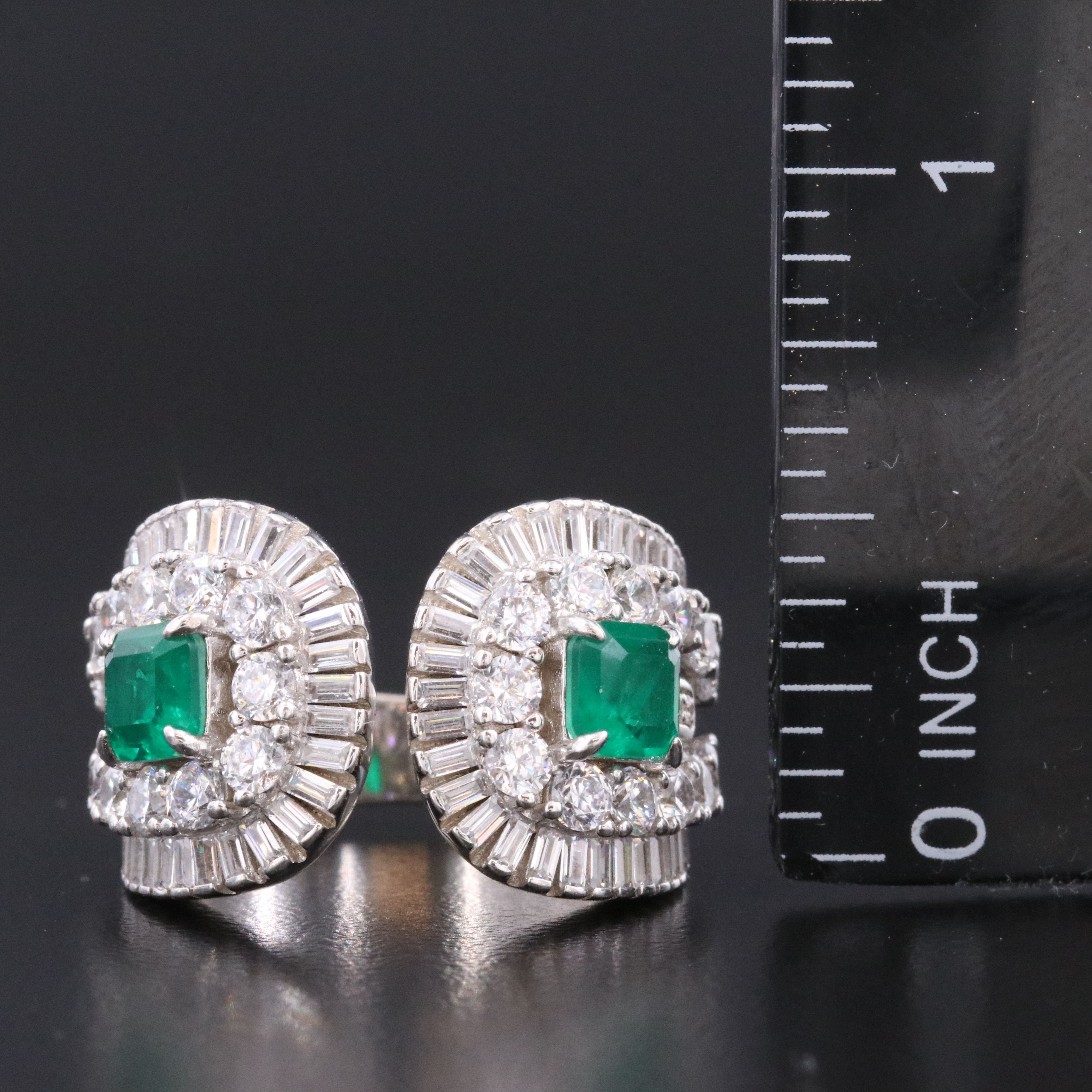 Sterling Glass and CZ Ring