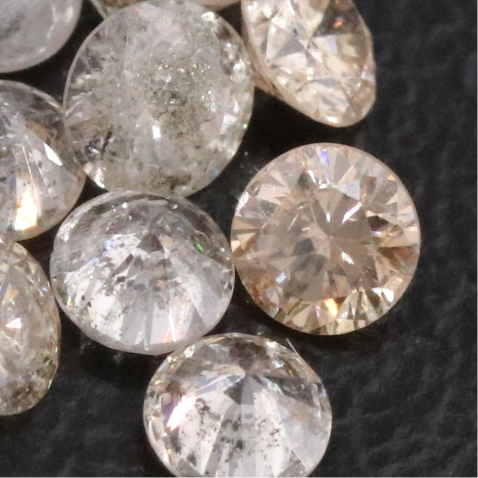 Loose 0.97 CTW Diamond Lot Including Fancy Brown
