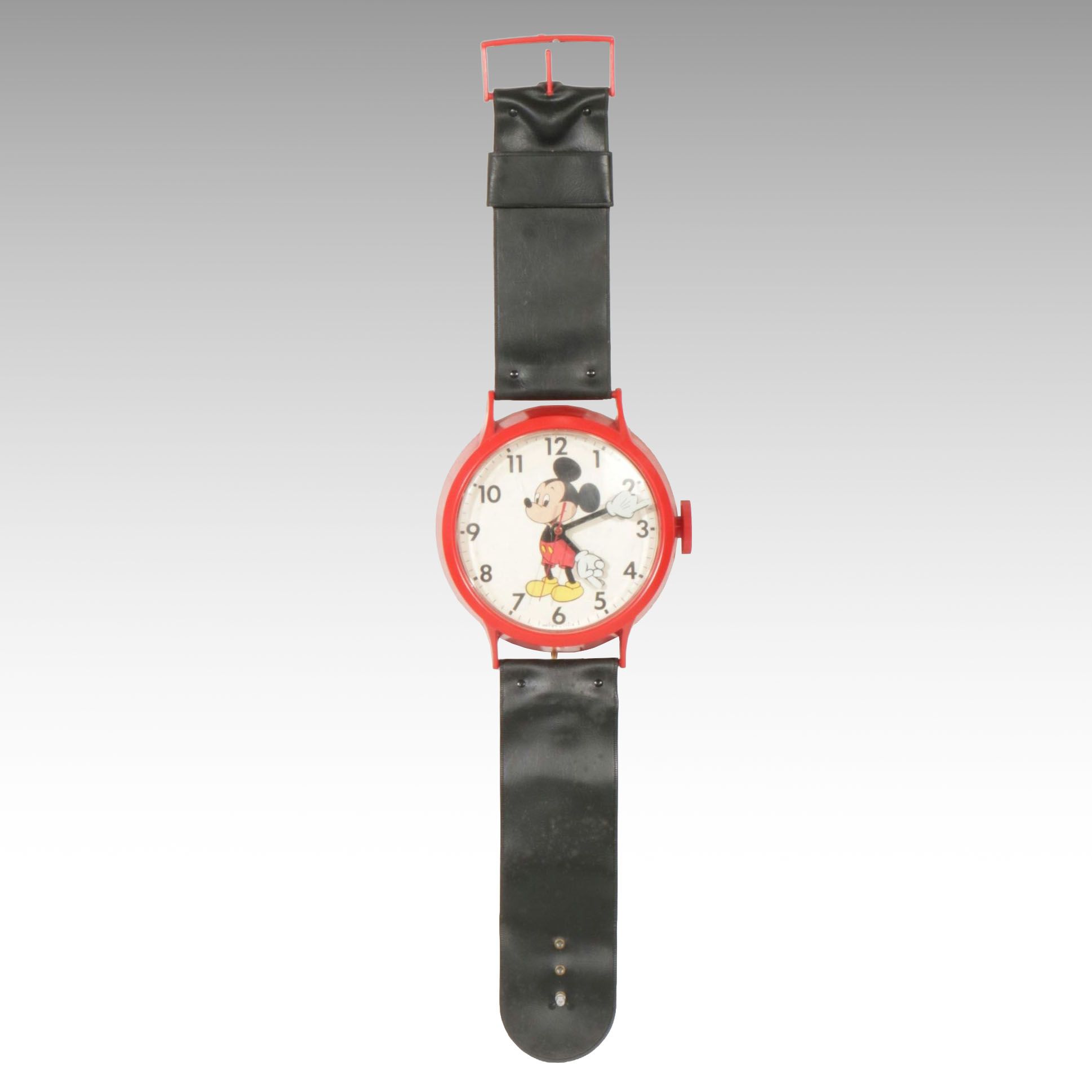 Oversized Mickey Mouse Wall Wristwatch by Elgin