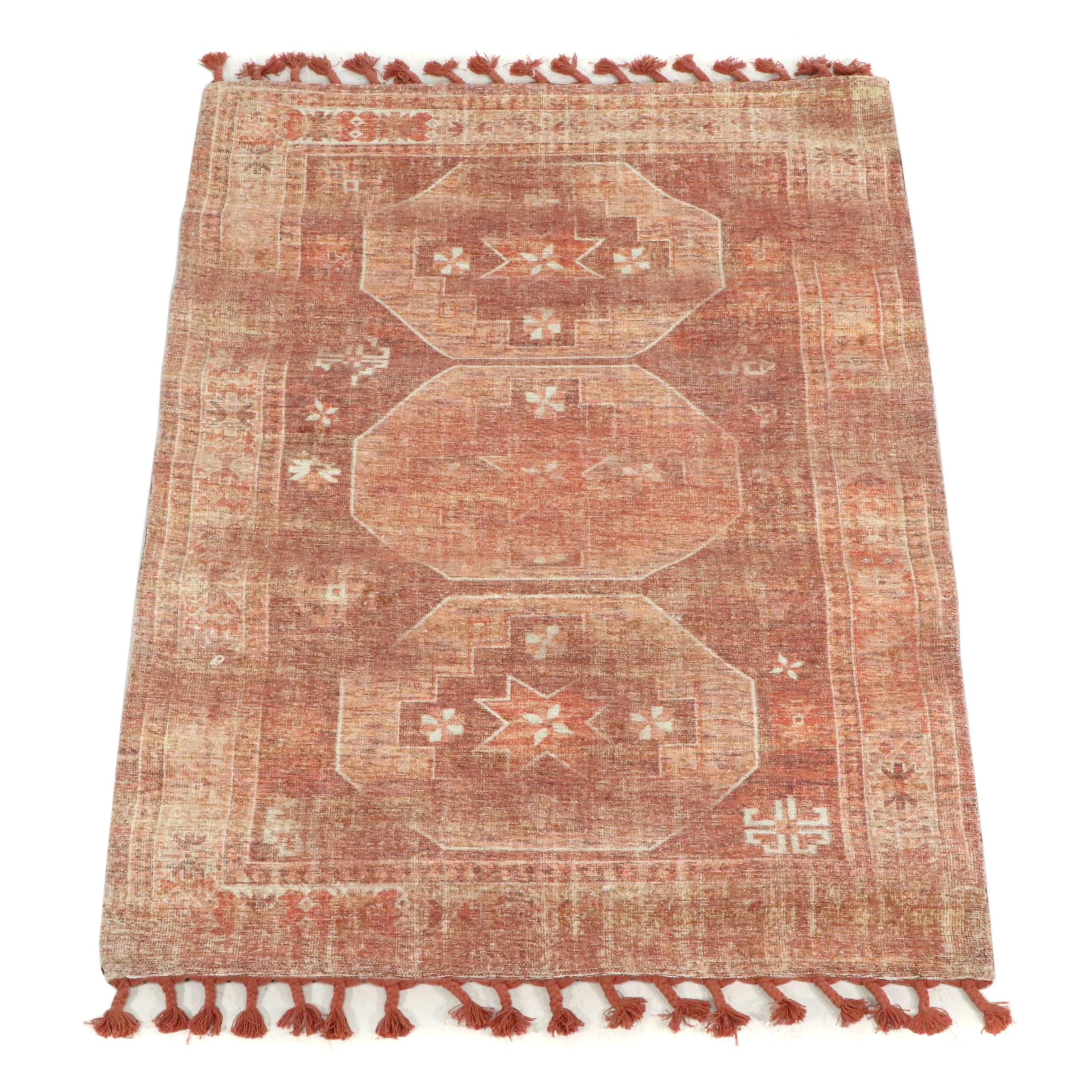 5'1 x 7'5 Machine Made Target Threshold Distressed Area Rug