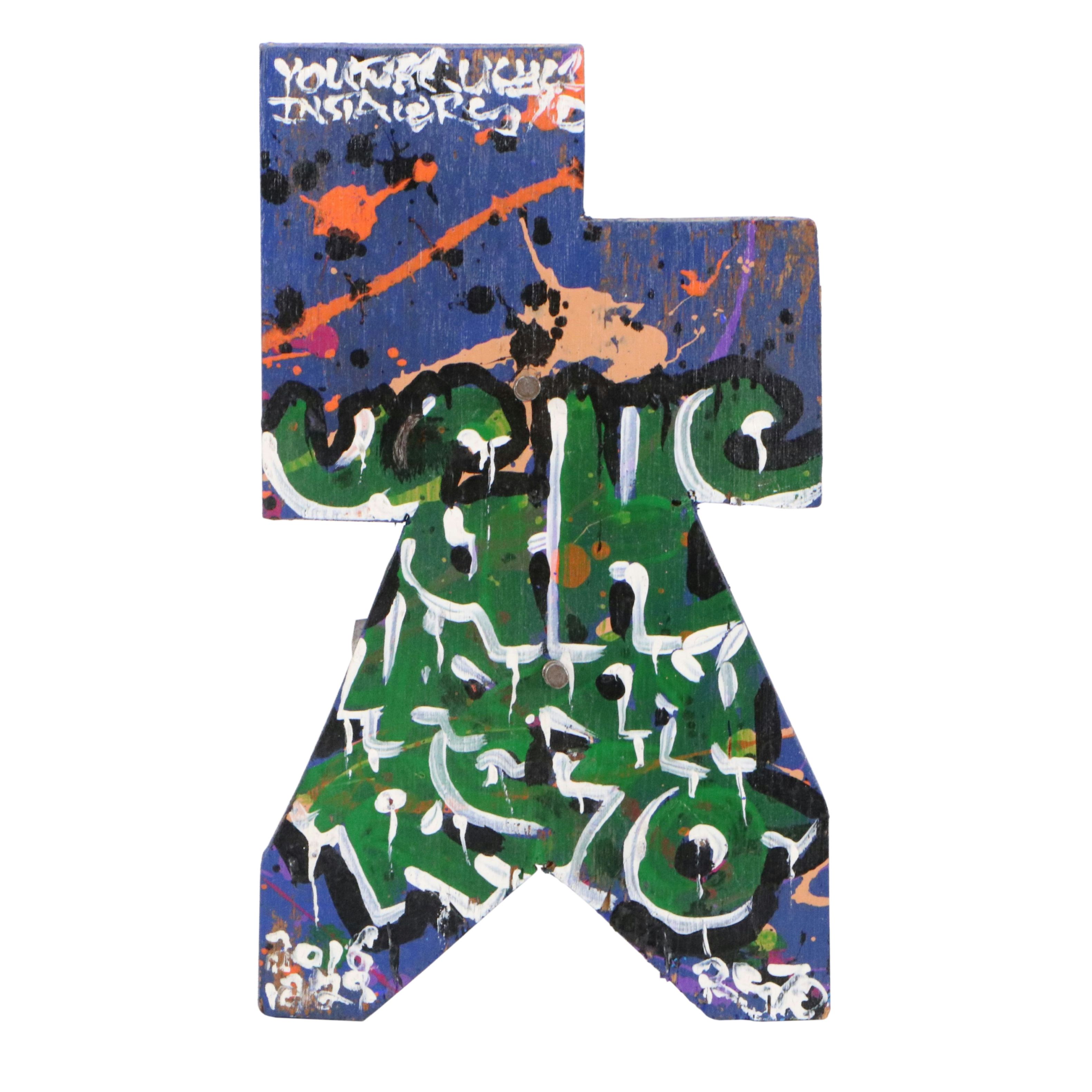 UGHC x RX70 Mixed Media Graffiti Sculpture "LA#374," 2016