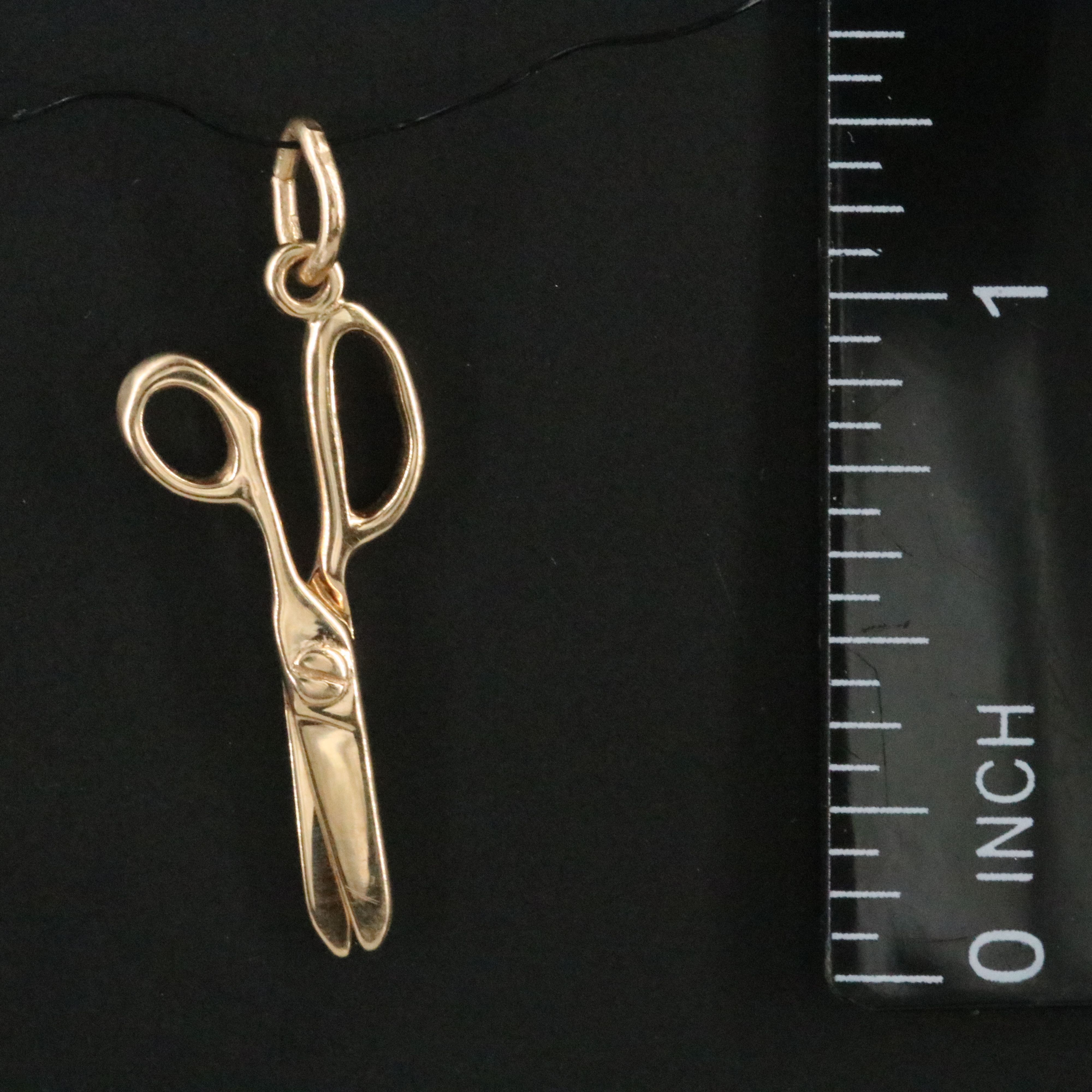 14K Articulated Shears Charm