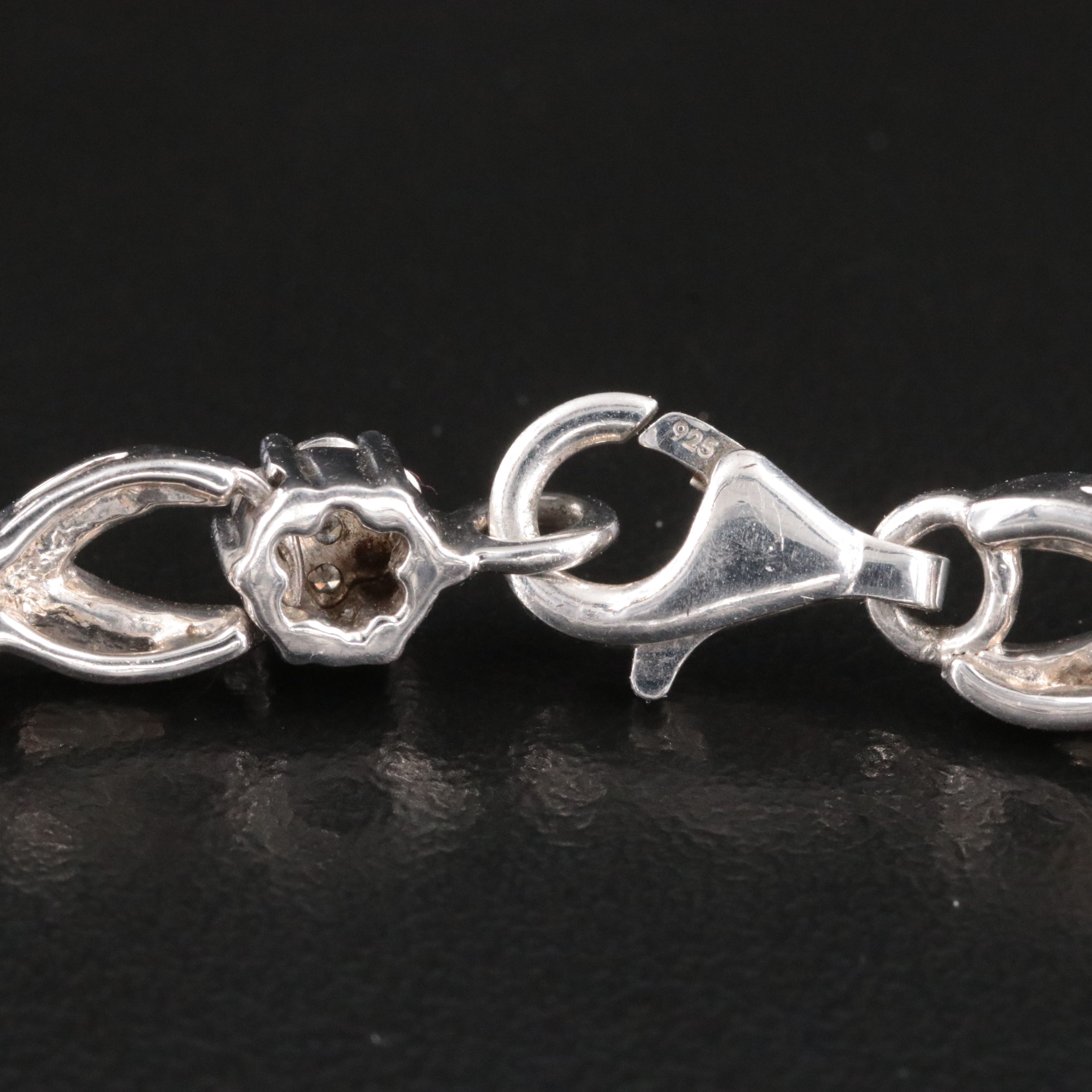 Sterling Diamond Bracelet