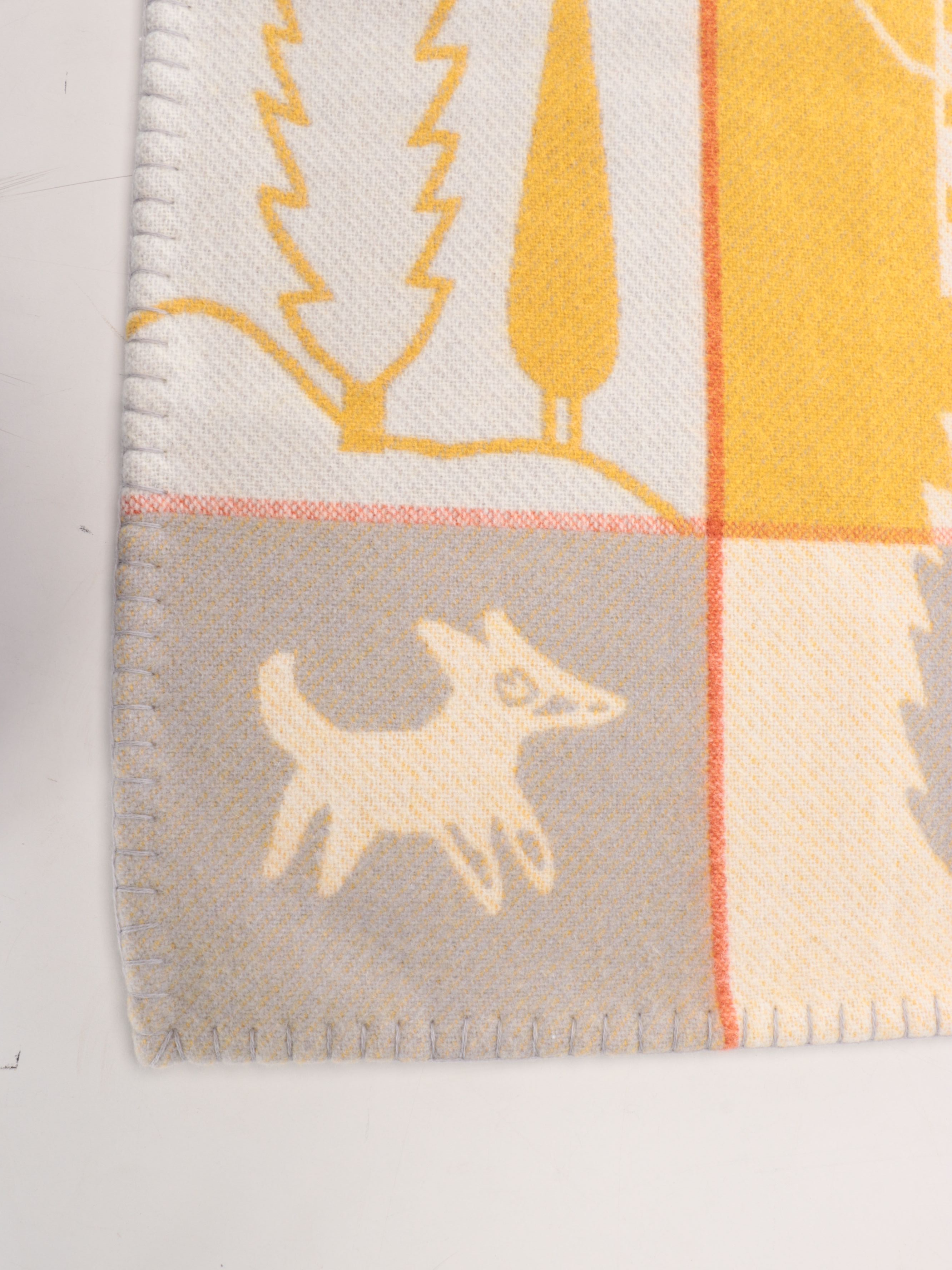 Hermès "Avalon Epopee" Merino Wool and Cashmere Throw Blanket
