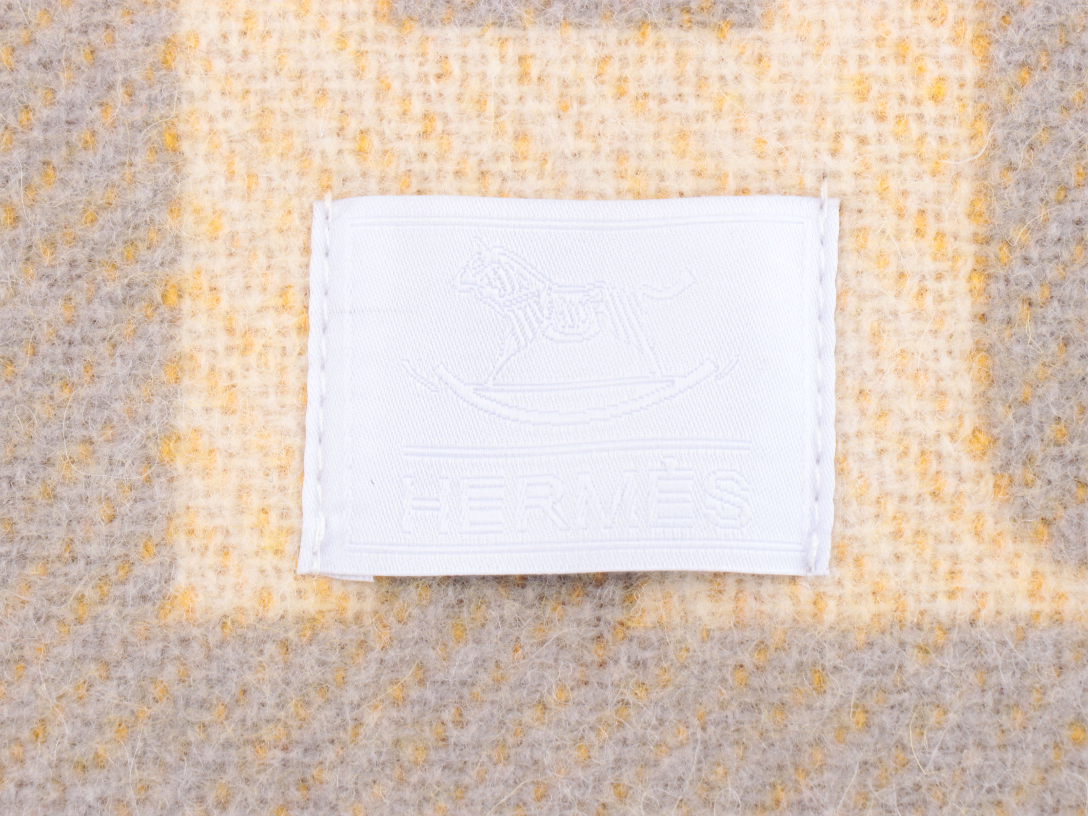 Hermès "Avalon Epopee" Merino Wool and Cashmere Throw Blanket