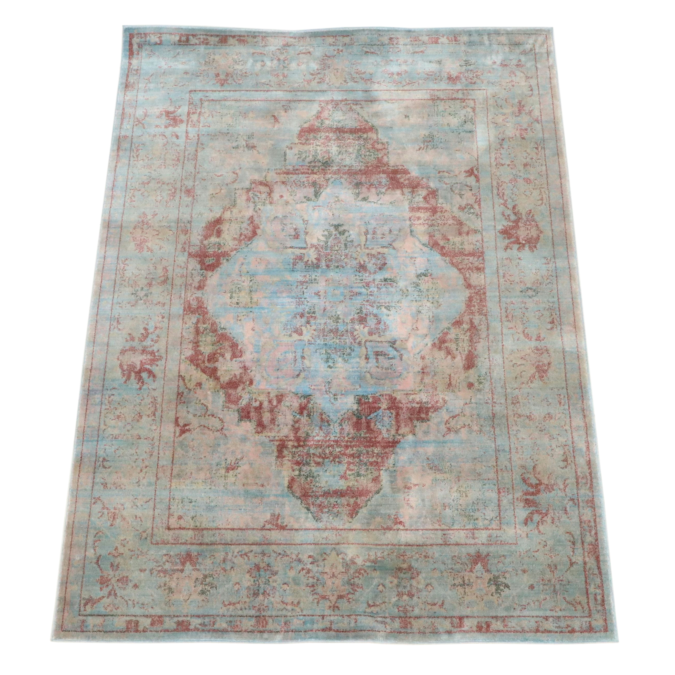 5'4 x 7'7 Machine Made nuLOOM Twilight Collection Distressed Medallion Area Rug