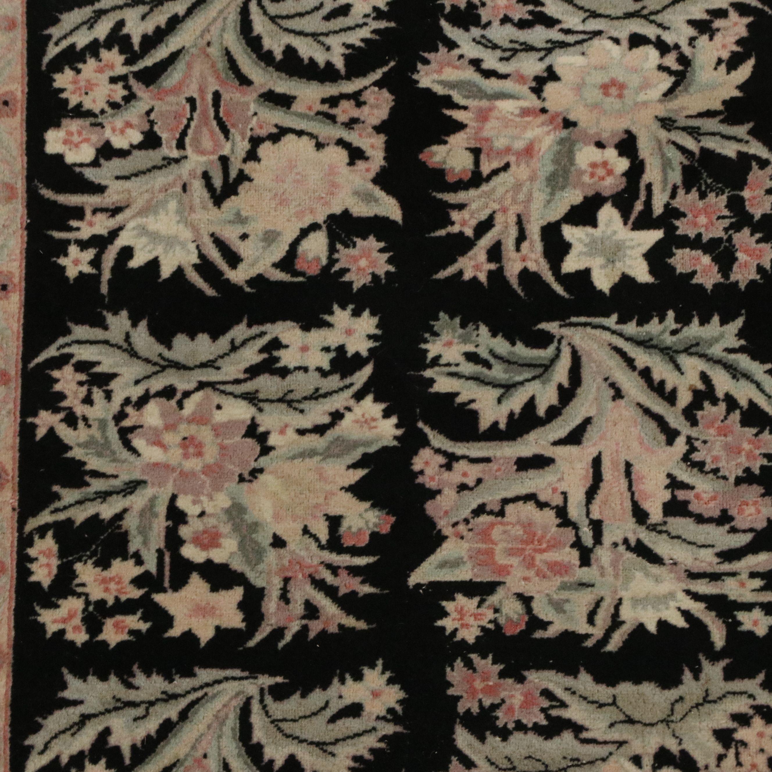3'1 x 5'3 Hand-Knotted Chinese Floral Area Rug
