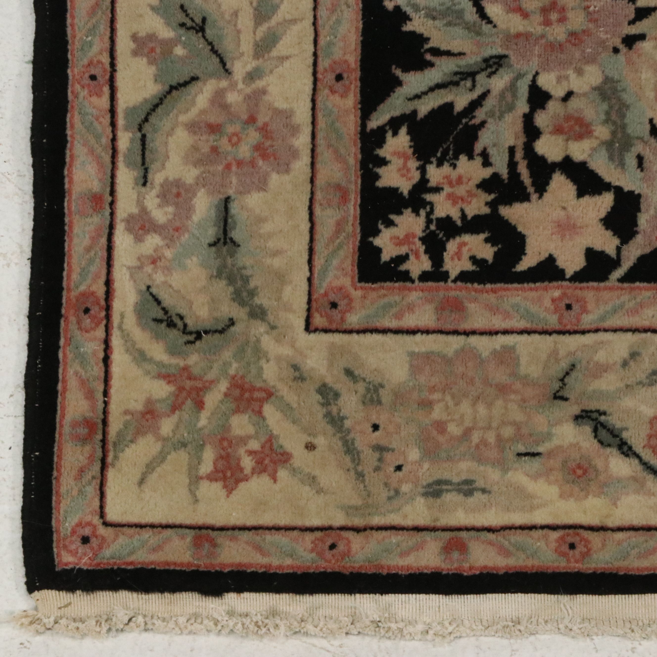 3'1 x 5'3 Hand-Knotted Chinese Floral Area Rug