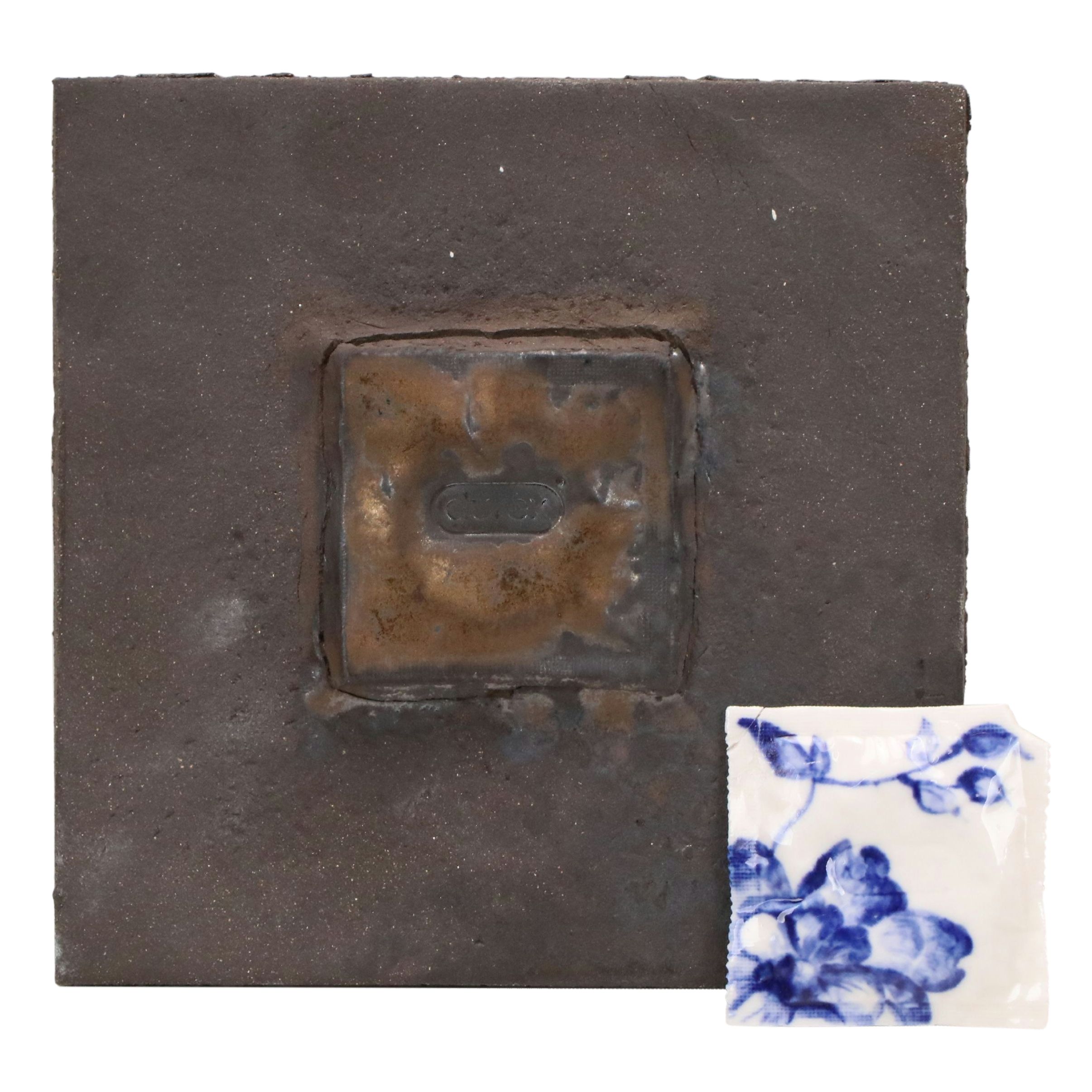 Cast Metal and Ceramic Pop Art Durex Wrapper Sculptures, 2022 - 2023