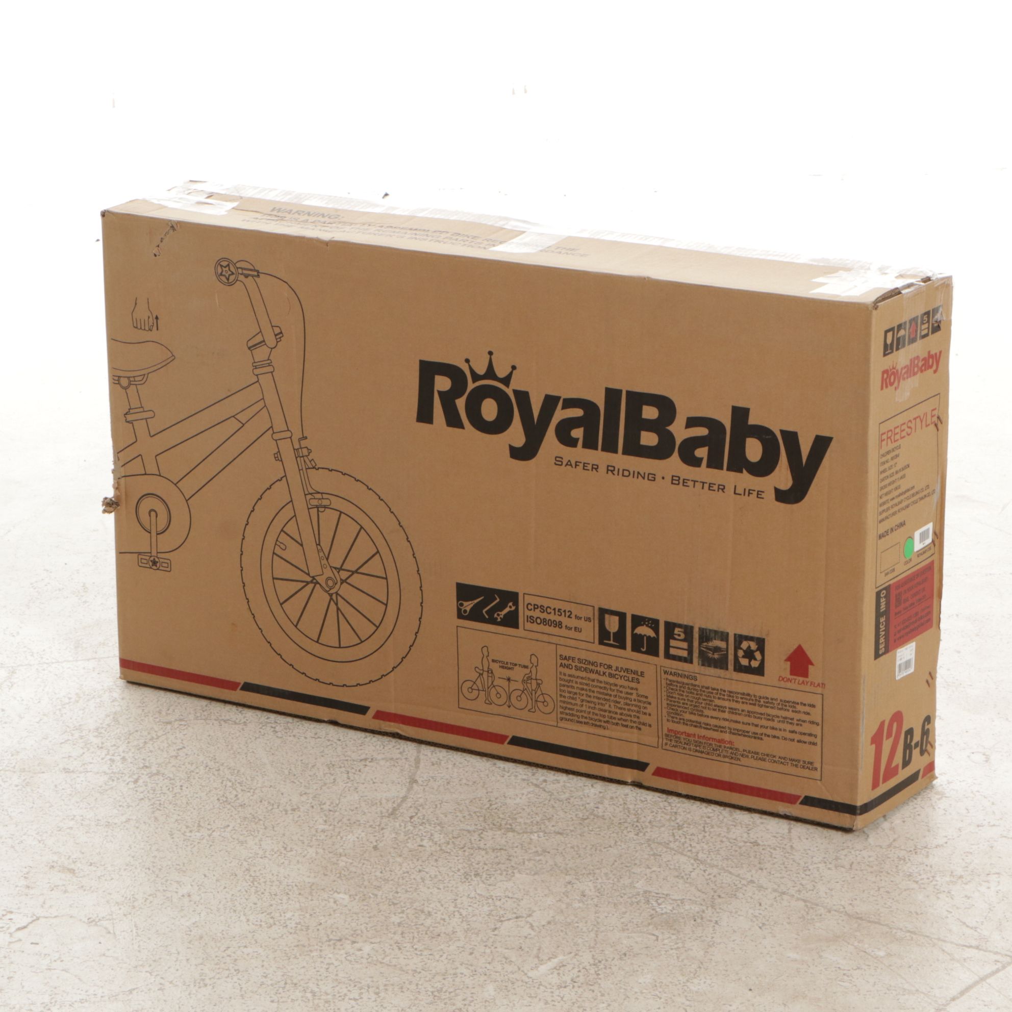 Royal Baby "Freestyle 12 B-6" Children's Bicycle with 12" Wheel