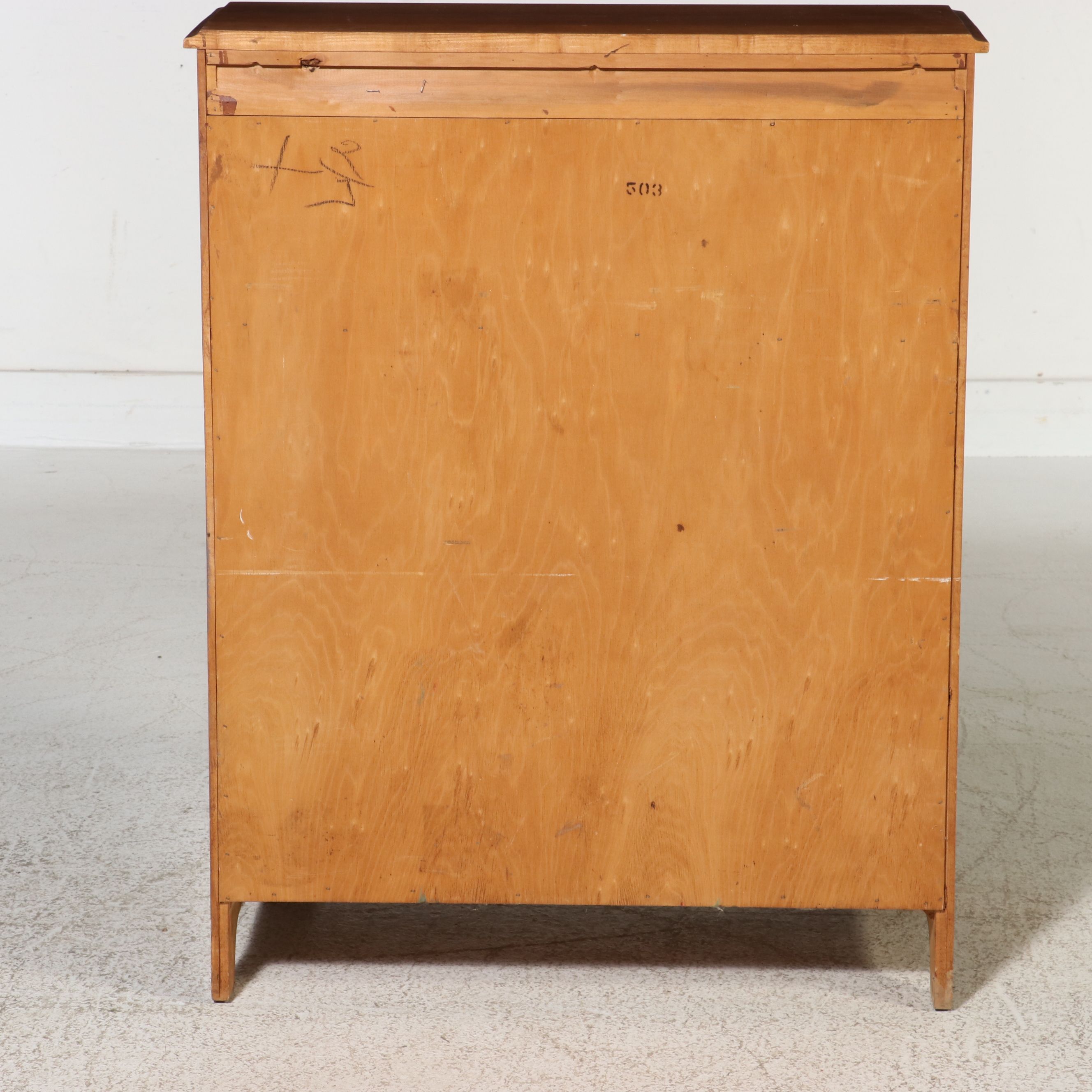 Colonial Style Maple Slant-Front Secretary Desk, Late 20th Century