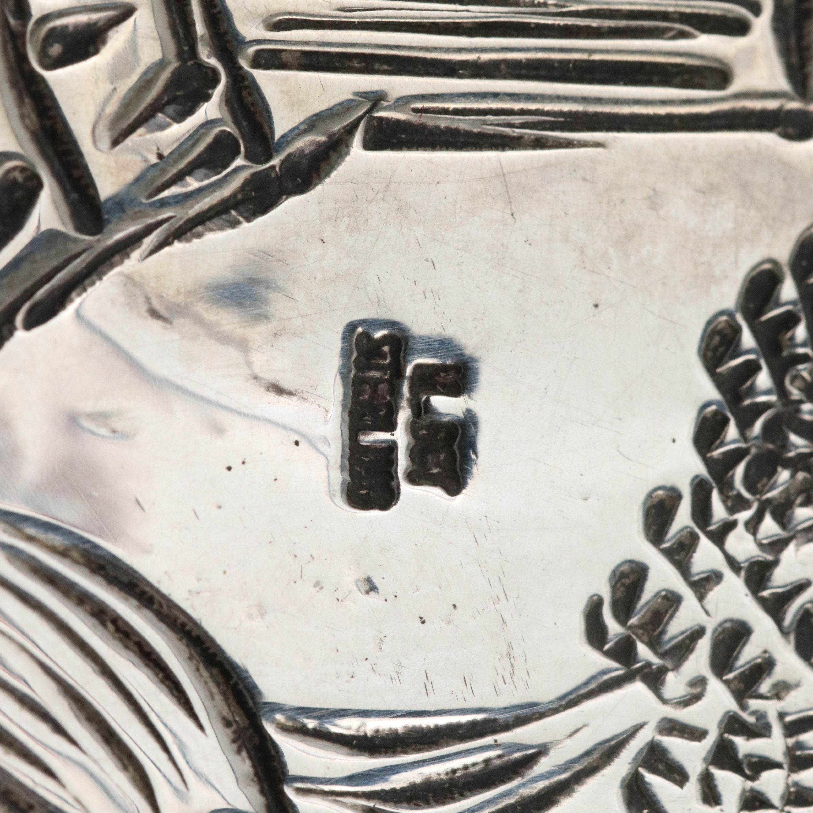 Lloyd Becenti Navajo Diné Sterling Silver Turquoise Belt Buckle