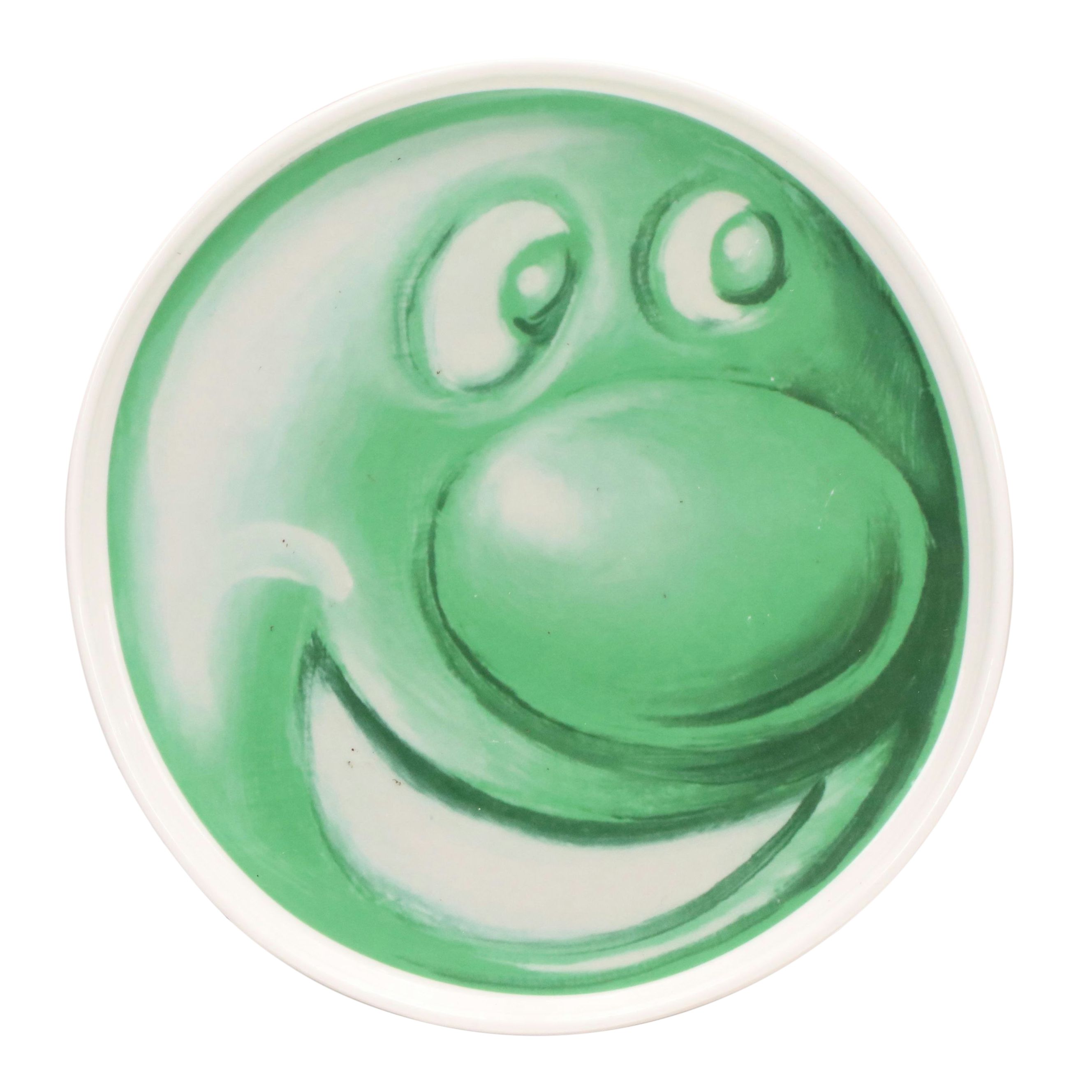 Kenny Scharf for The Hundreds Printed Ceramic Plate "Green Face," 2020