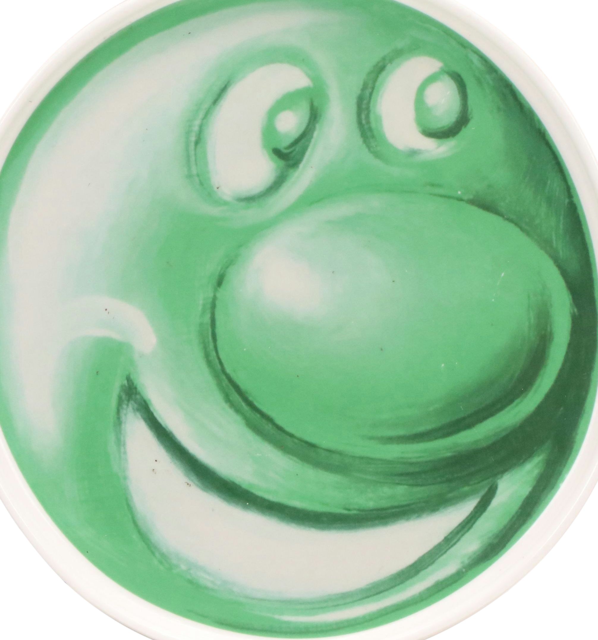 Kenny Scharf for The Hundreds Printed Ceramic Plate "Green Face," 2020