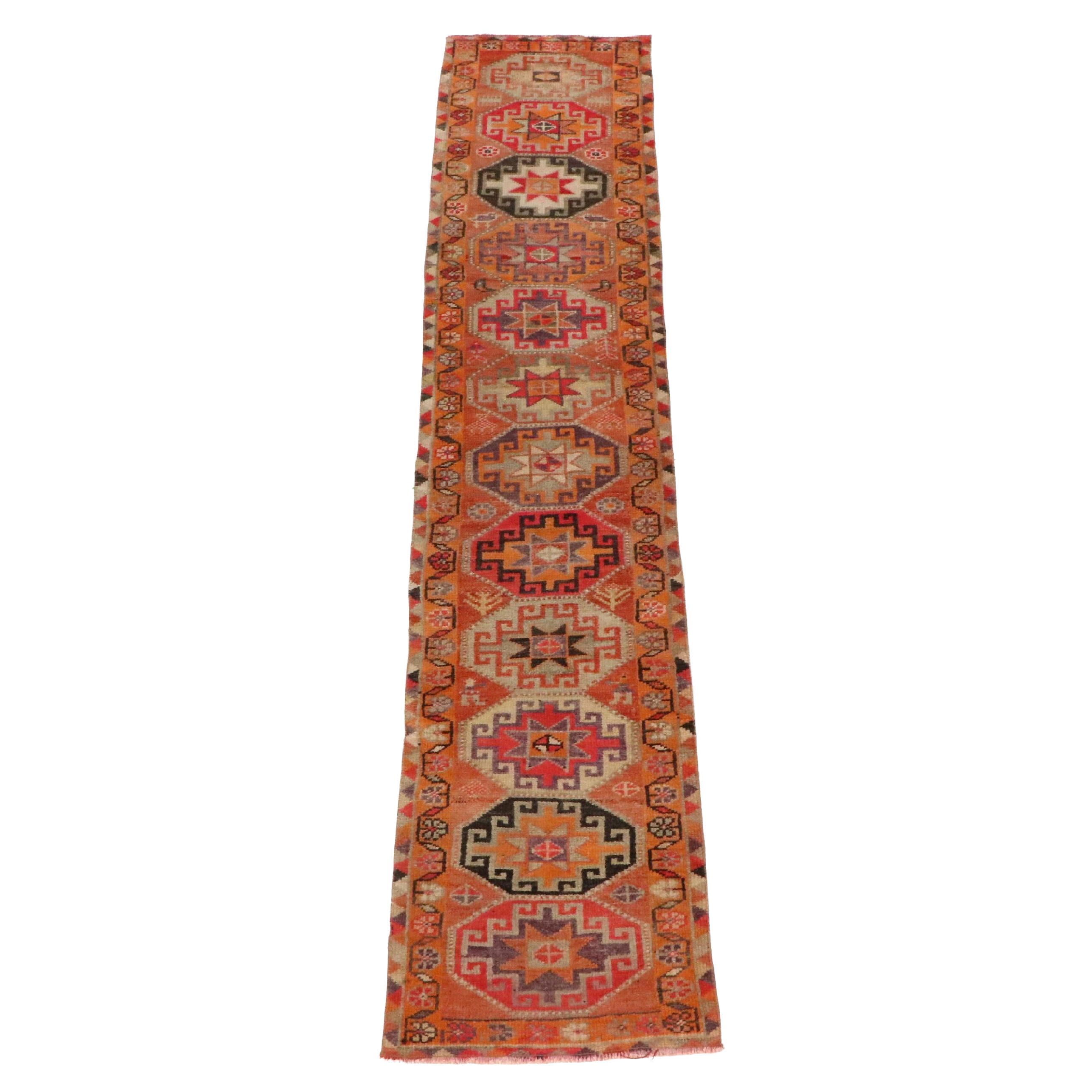 2'5 x 12' Hand-Knotted Turkish Anatolian Carpet Runner