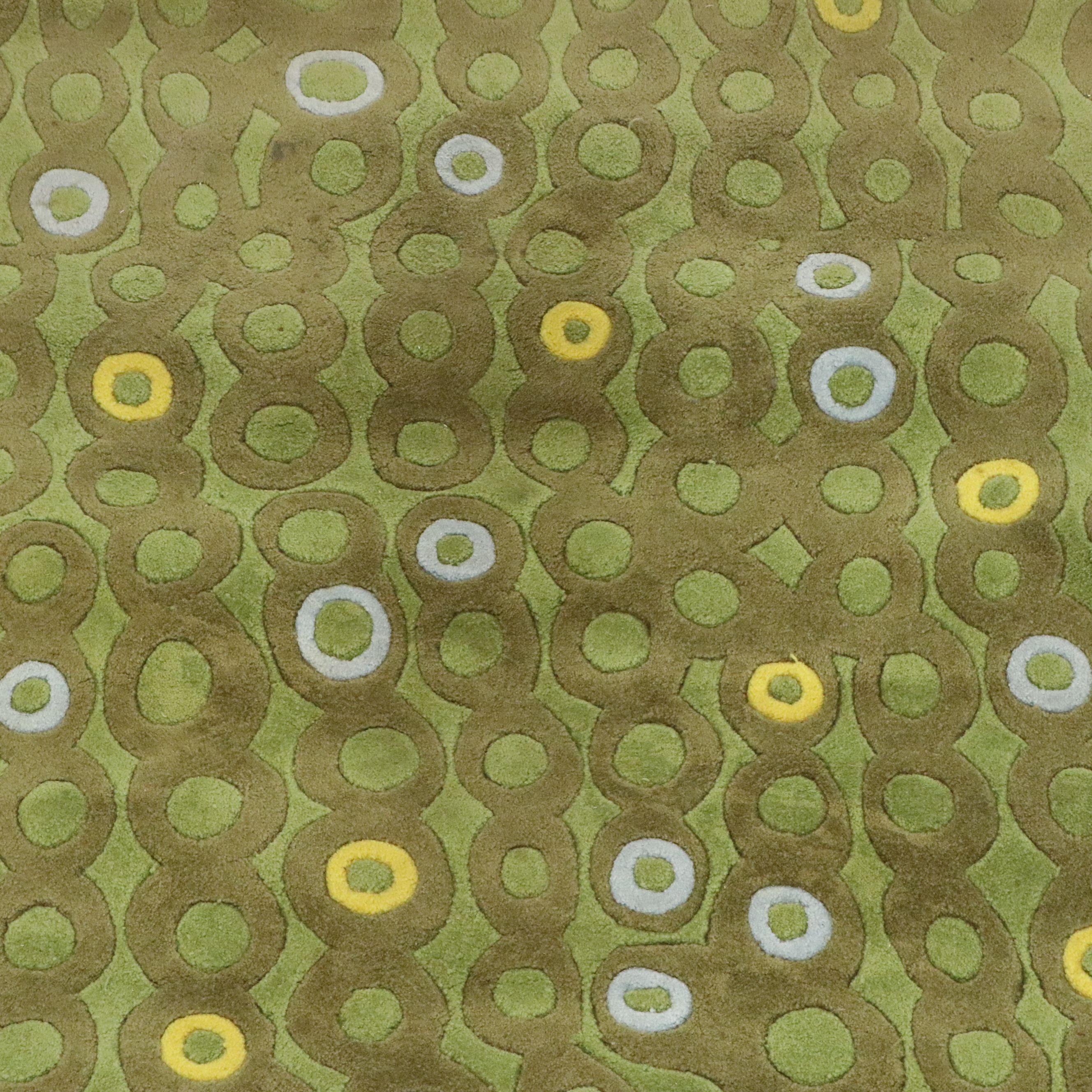 5' x 7'2 Hand-Tufted Modernist Style Area Rug