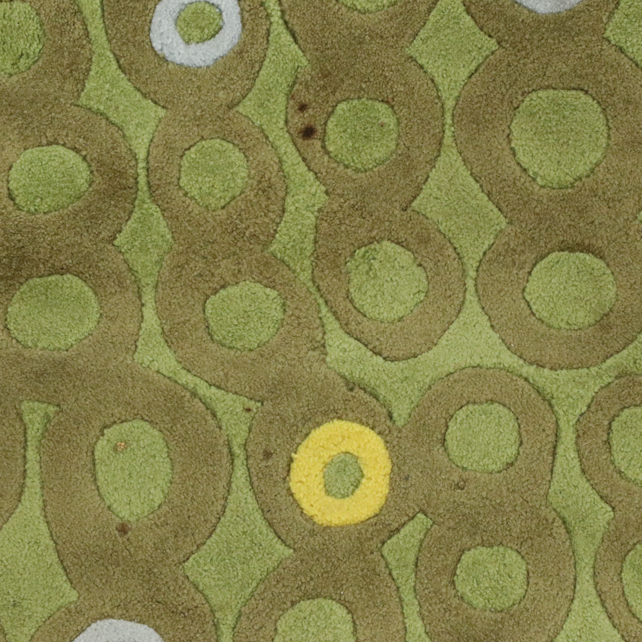 5' x 7'2 Hand-Tufted Modernist Style Area Rug