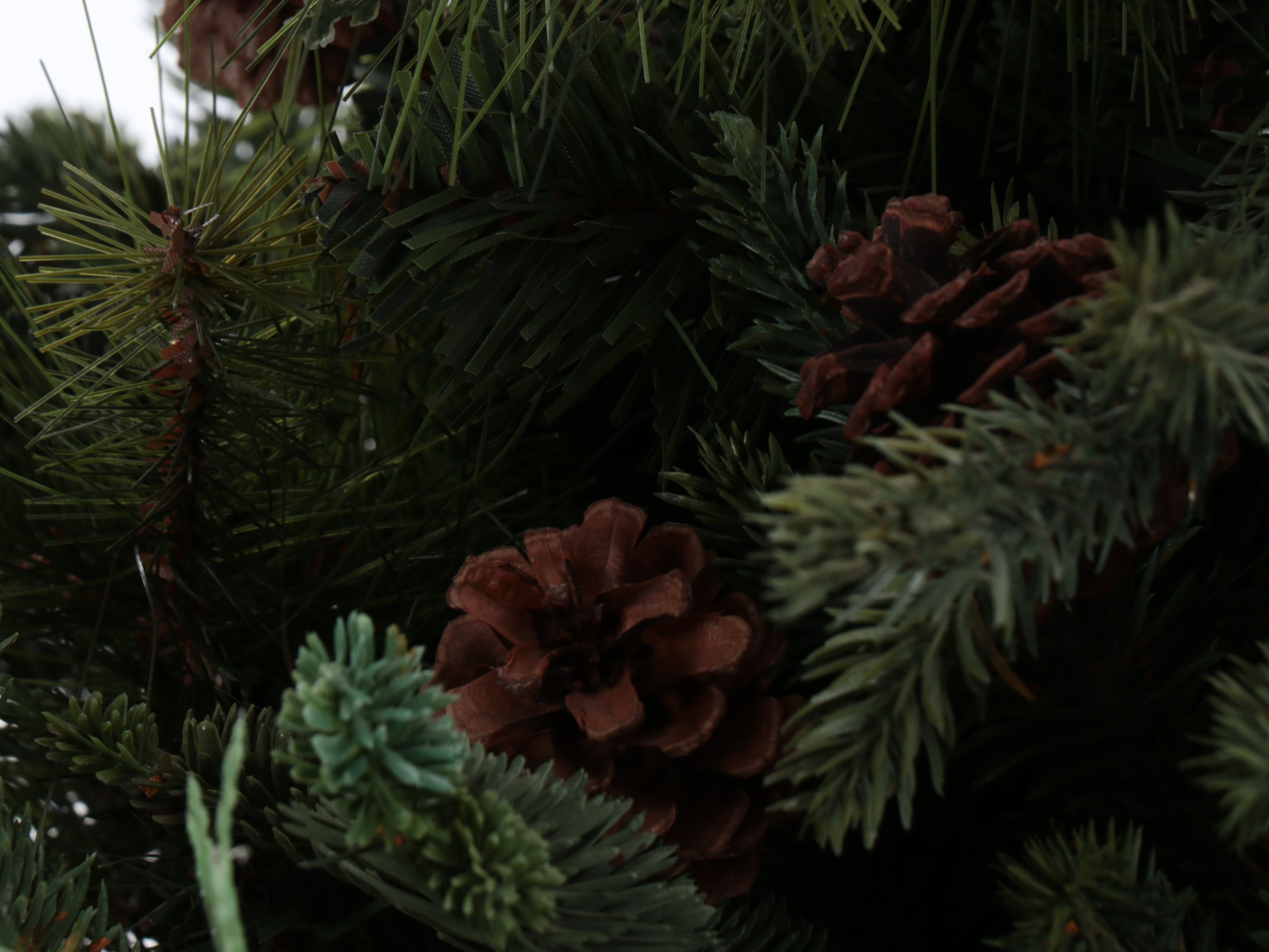 Faux Miniature Trees, Santa Claus Figurines, and More Christmas Décor